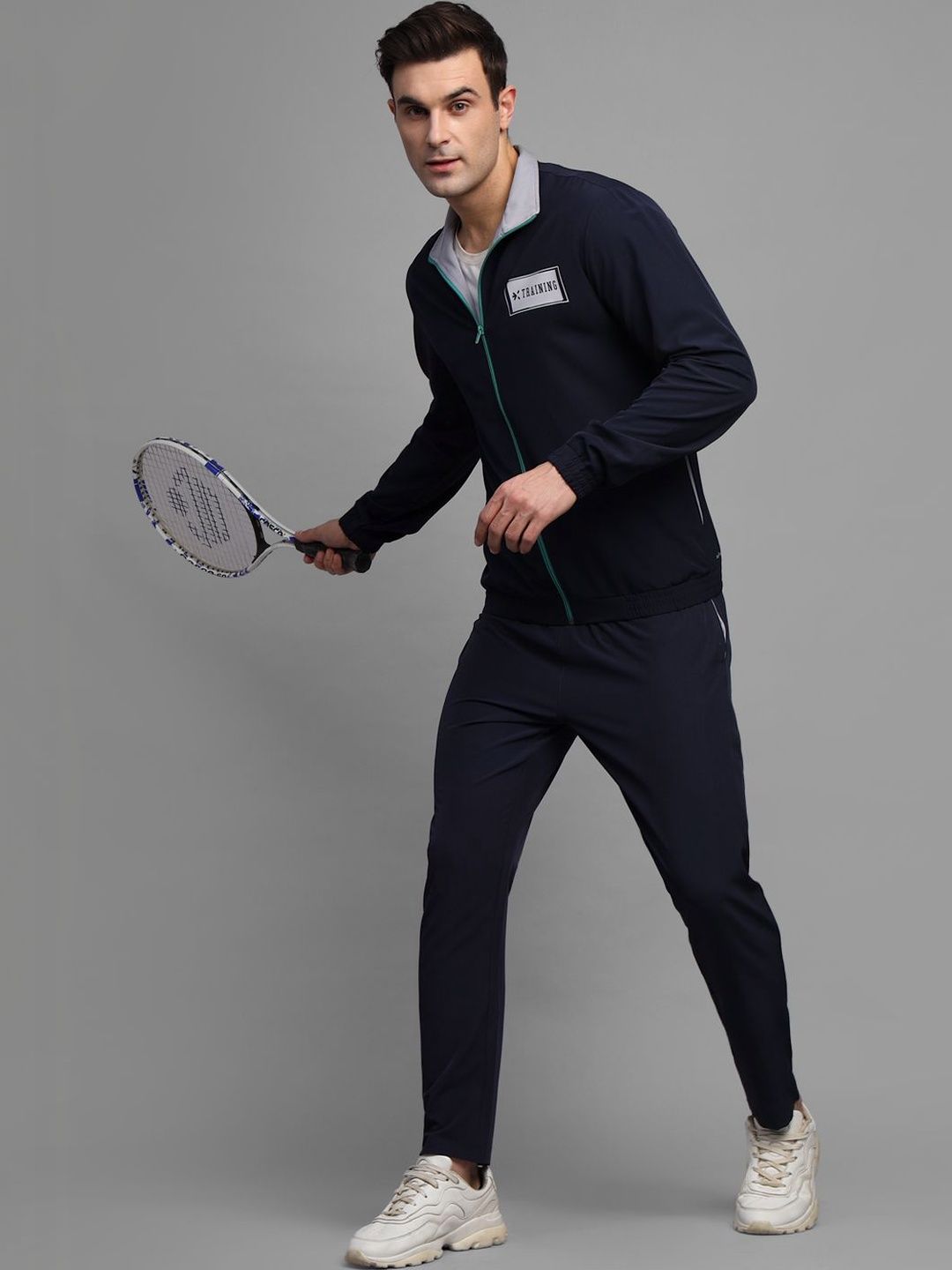 HRX by Hrithik Roshan Mock Collar Mid-Rise Tracksuits