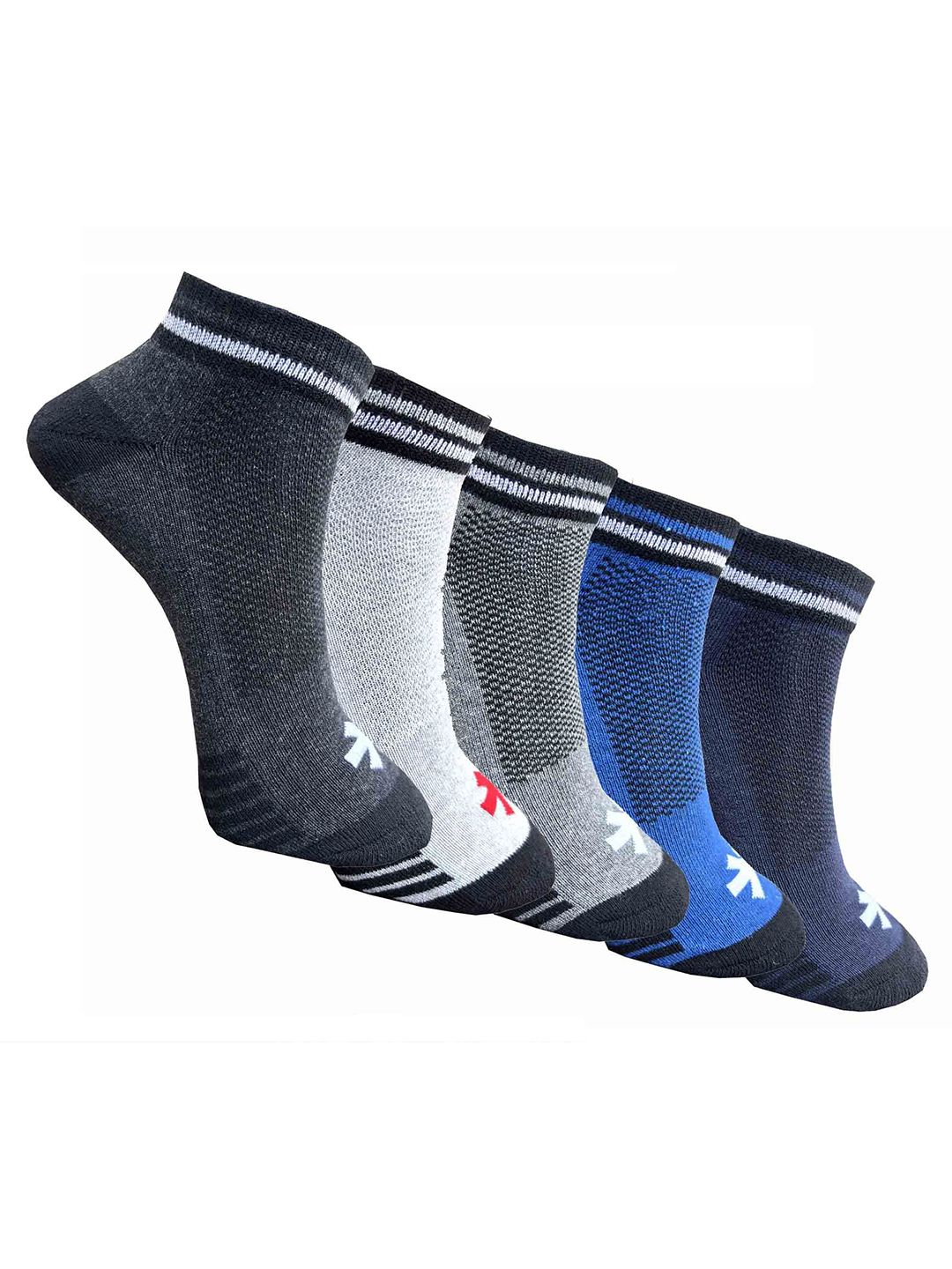 HRX by Hrithik Roshan Pack Of 5 Ankle-Length Socks