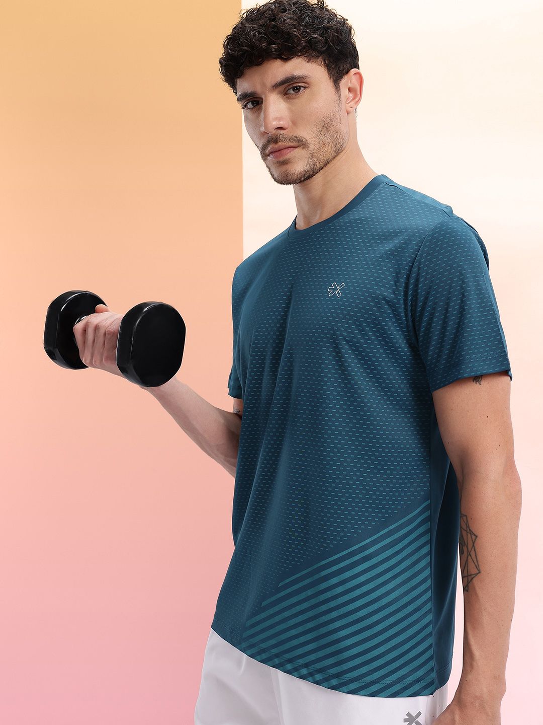 HRX by Hrithik Roshan Men Printed Rapid-Dry Training T-shirt