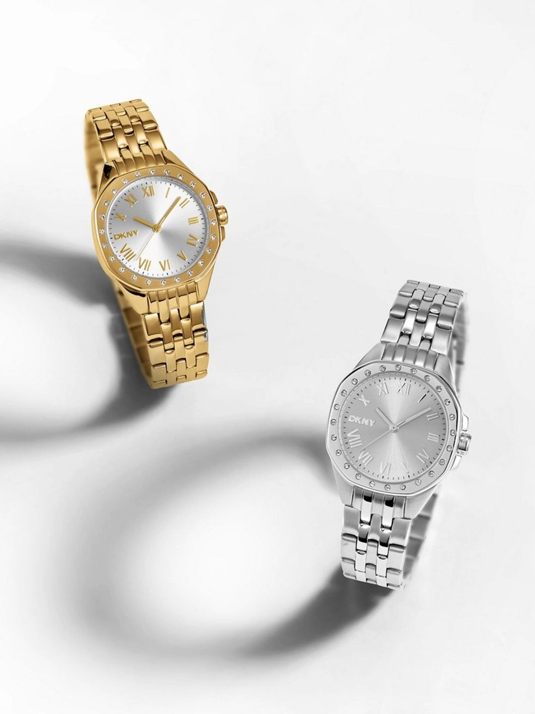 Round Dial Analogue Watch DKNY Women Brooklyn Mini Brass Round Dial & Leather Straps Analogue Watch DK1L013L0035