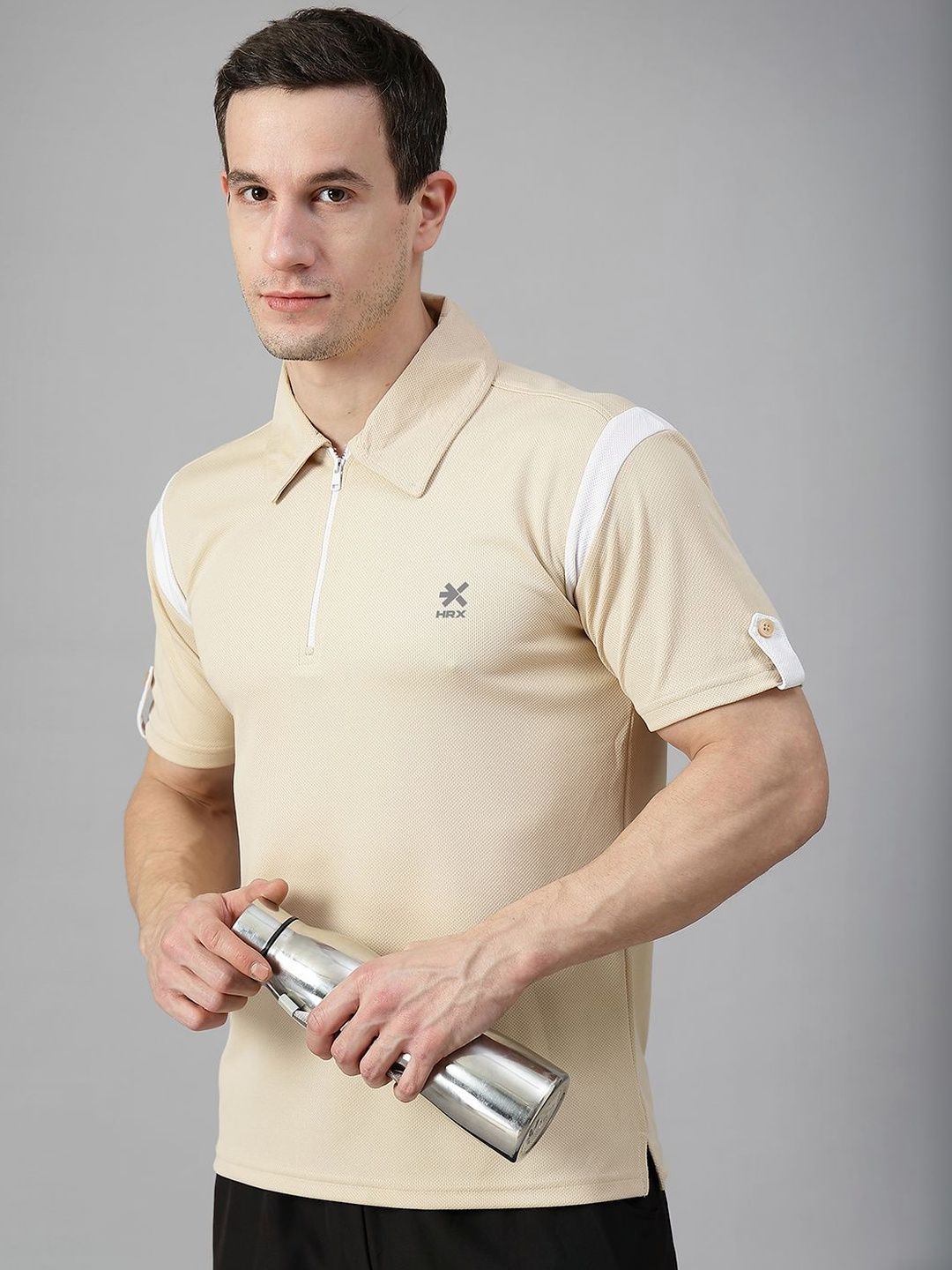 HRX by Hrithik Roshan Men Polo Collar T-shirt