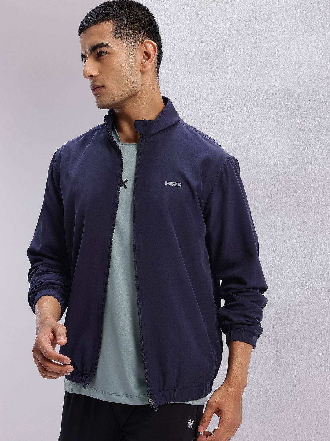 HRX by Hrithik Roshan Mock Collar Running Jacket