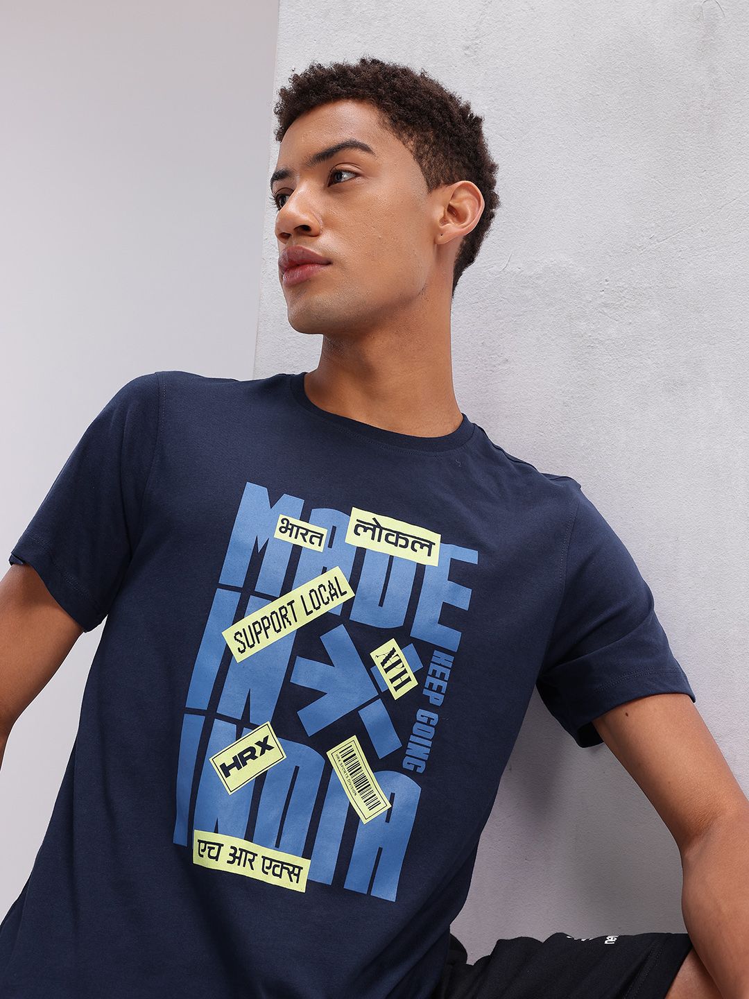 HRX by Hrithik Roshan Typography Printed Lifestyle T-shirt