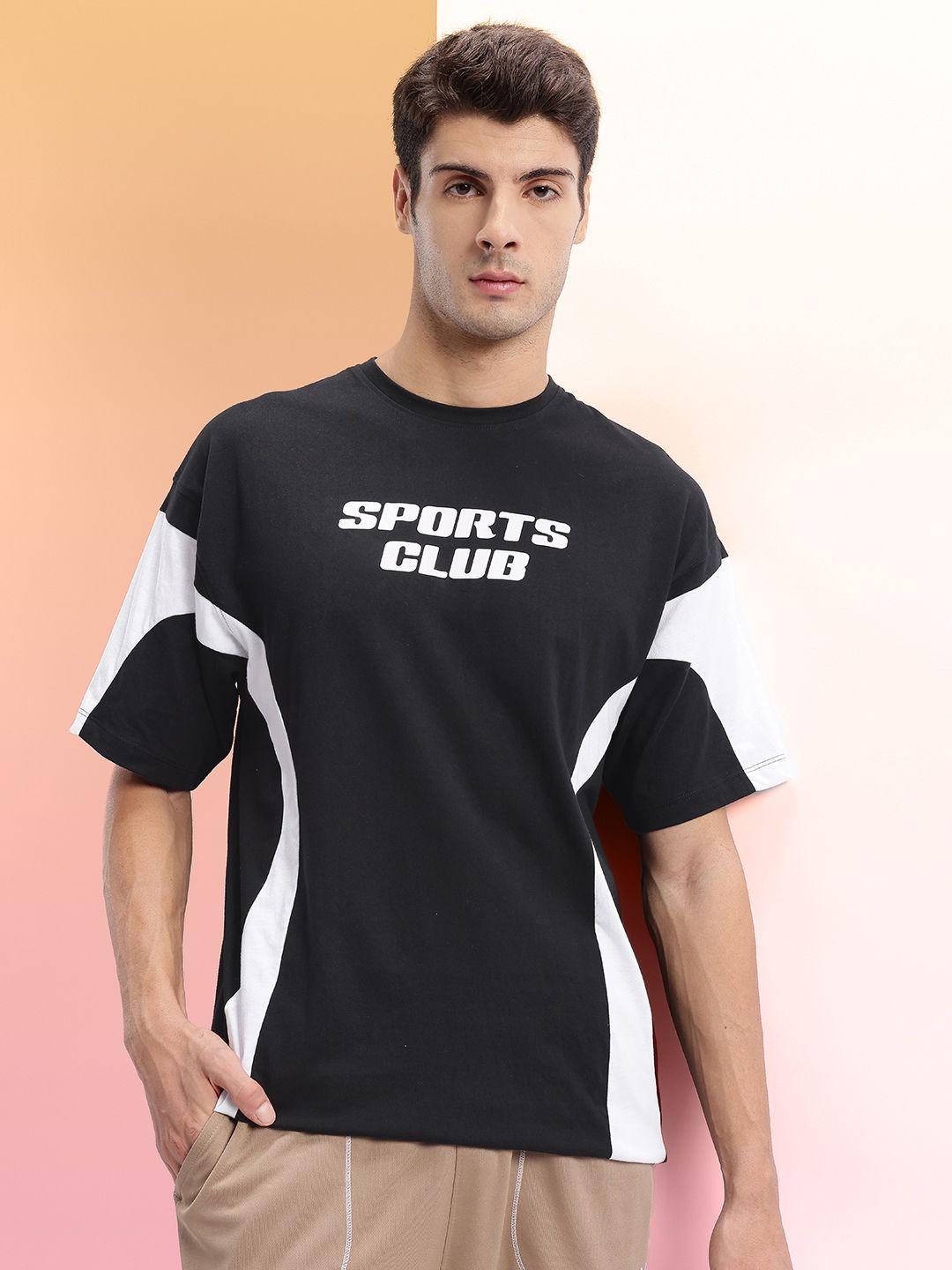 HRX by Hrithik Roshan Typography Print Drop-Shoulder Sleeves Relaxed Fit Lifestyle T-shirt