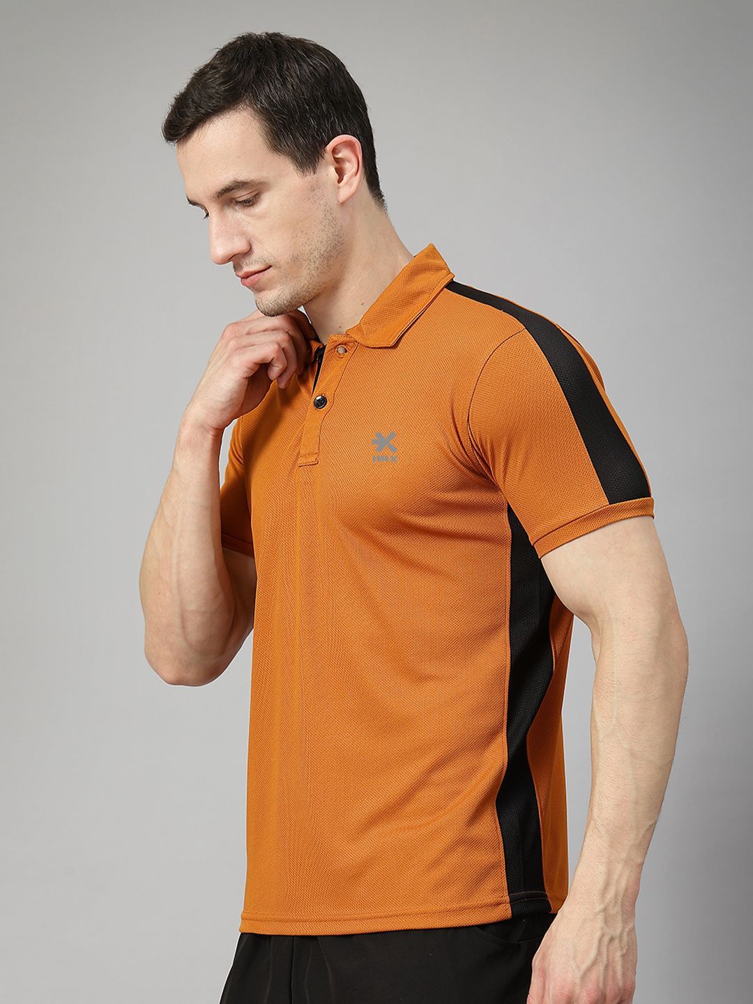 HRX by Hrithik Roshan Men Polo Neck Short Sleeves Rapid-Dry Sports T-shirt