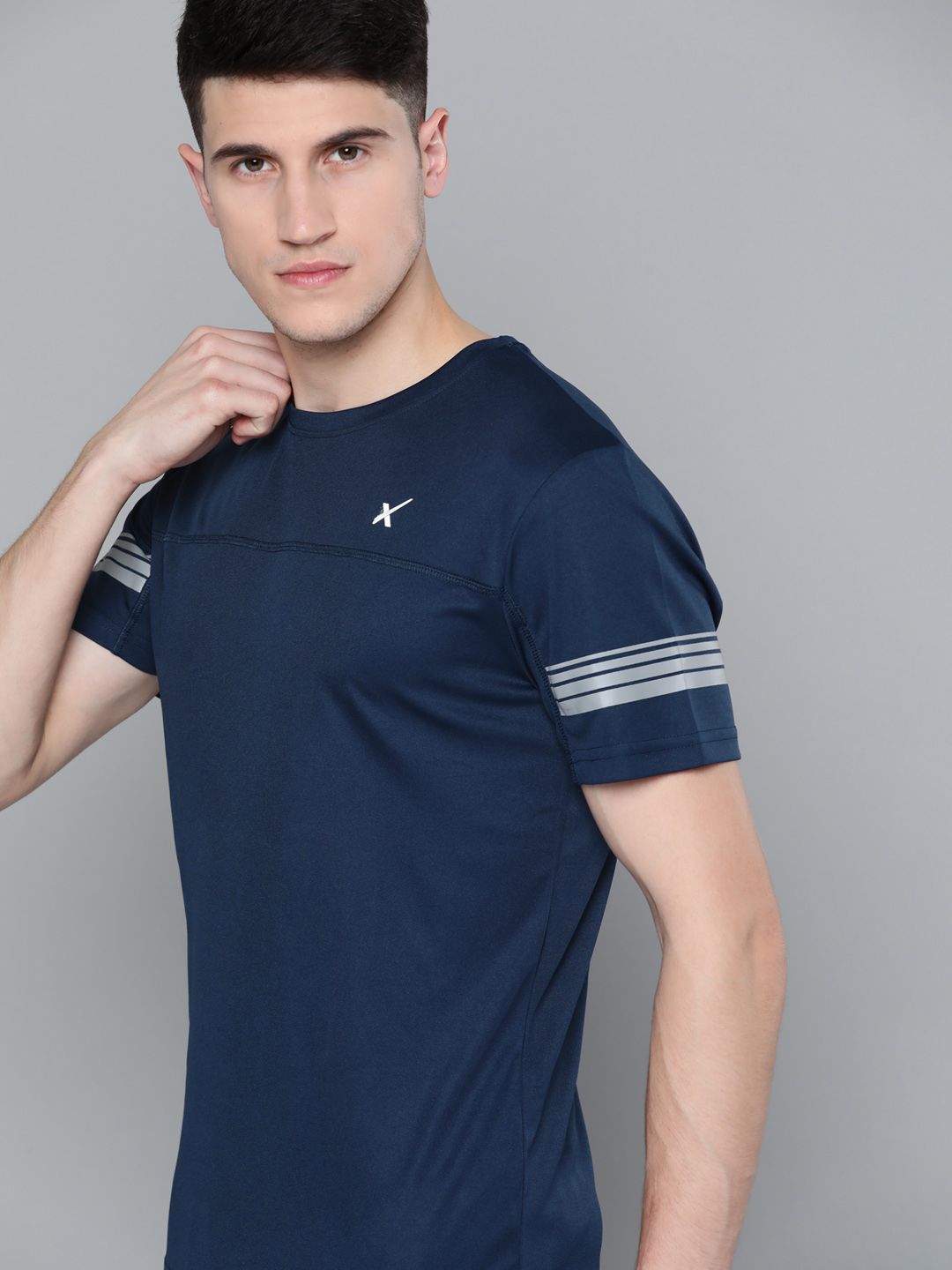 HRX by Hrithik Roshan Men Navy Advanced Rapid Dry T-shirt