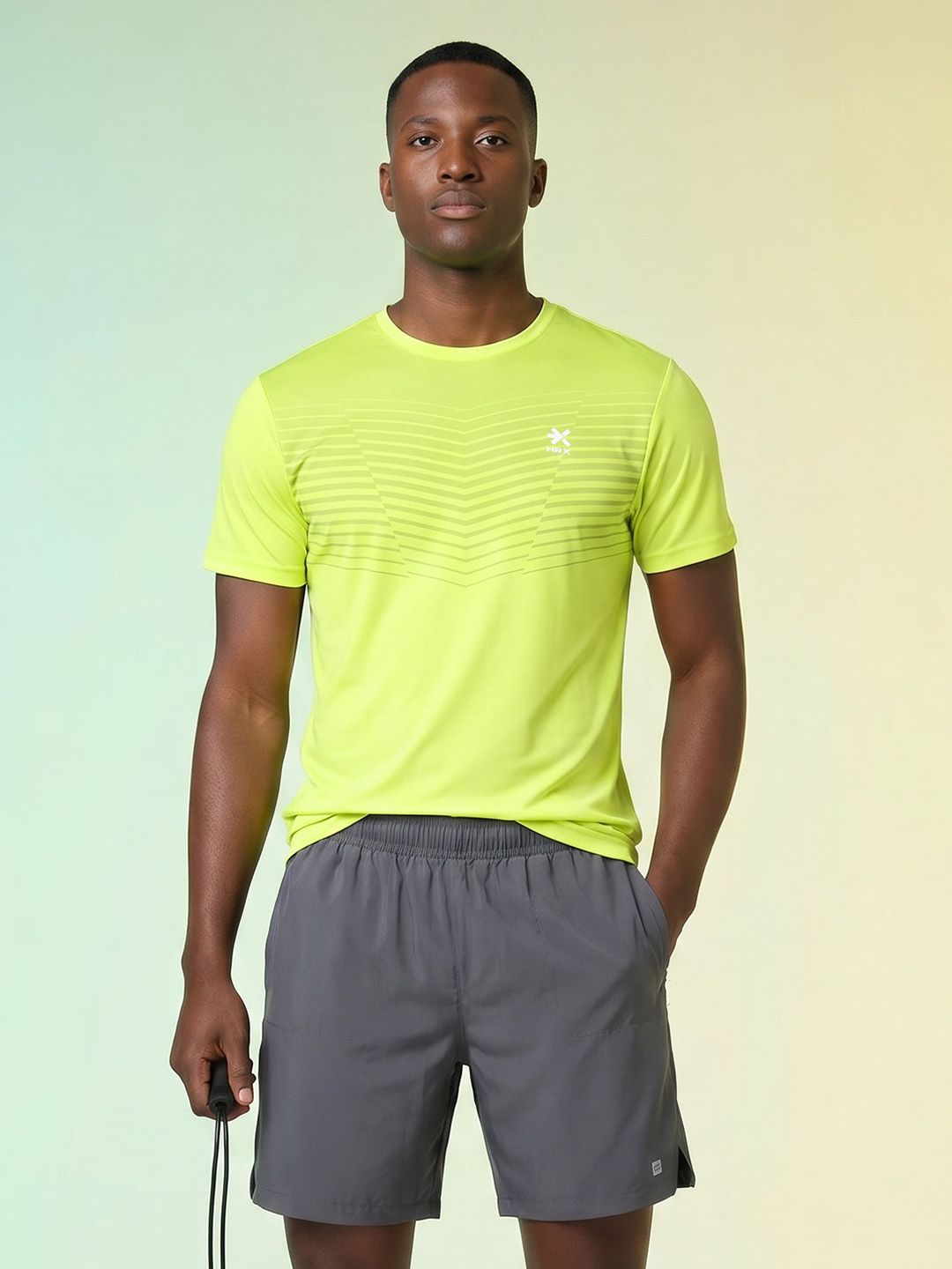 HRX by Hrithik Roshan Printed Rapid Dry Training T-shirt