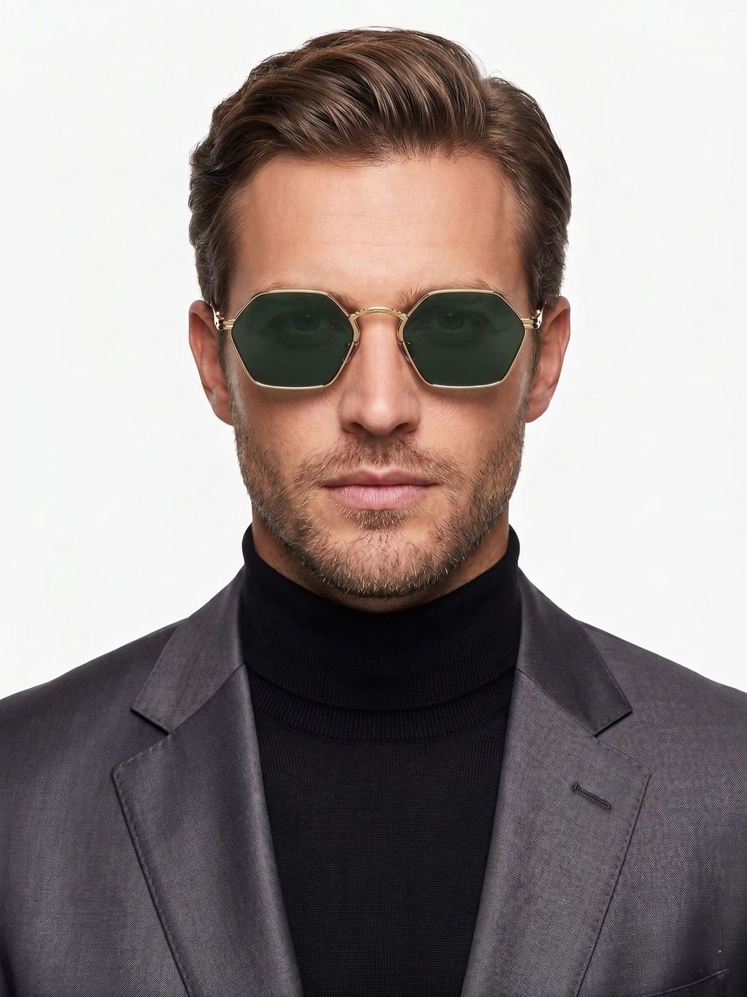 HRX by Hrithik Roshan Unisex Green Lens & Gold-Toned Other Sunglasses with