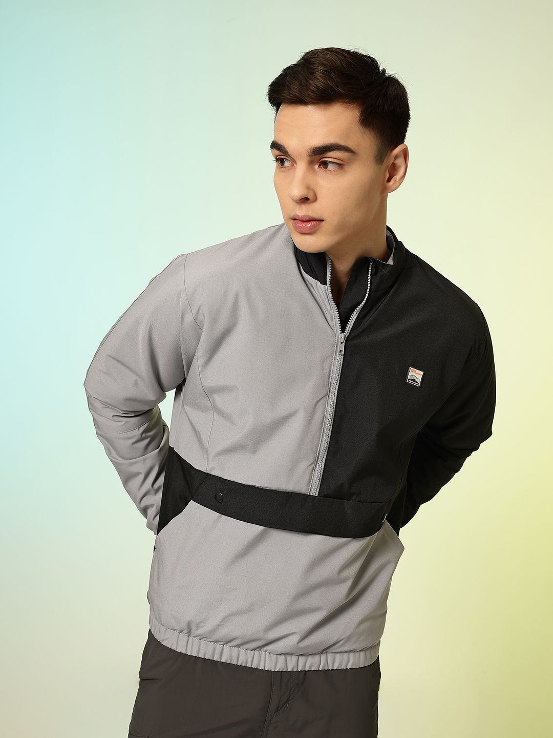 HRX by Hrithik Roshan Colourblocked Padded Bomber Jacket