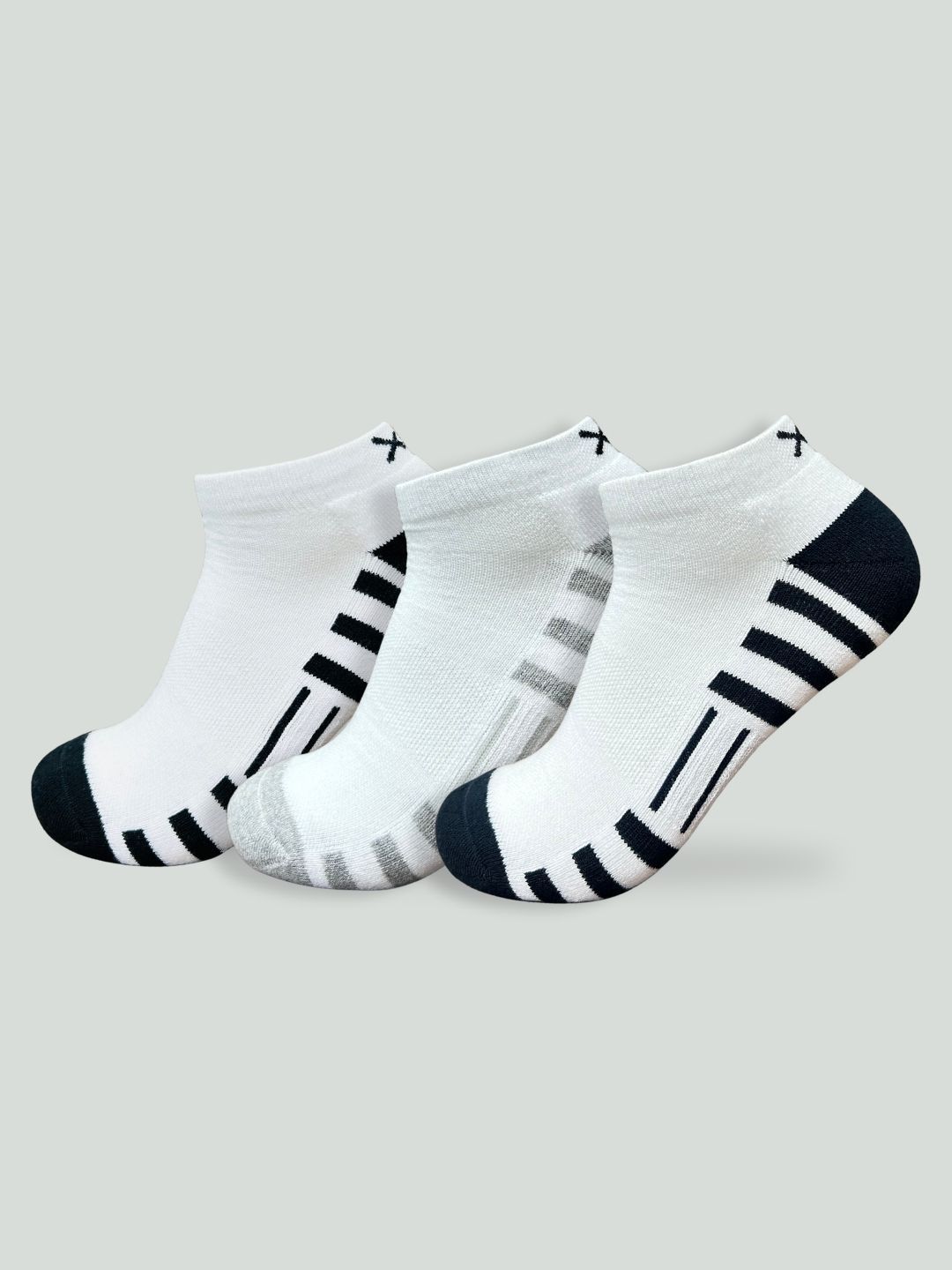 HRX by Hrithik Roshan Men Pack Of 3 Patterned Cotton Ankle-Length Socks