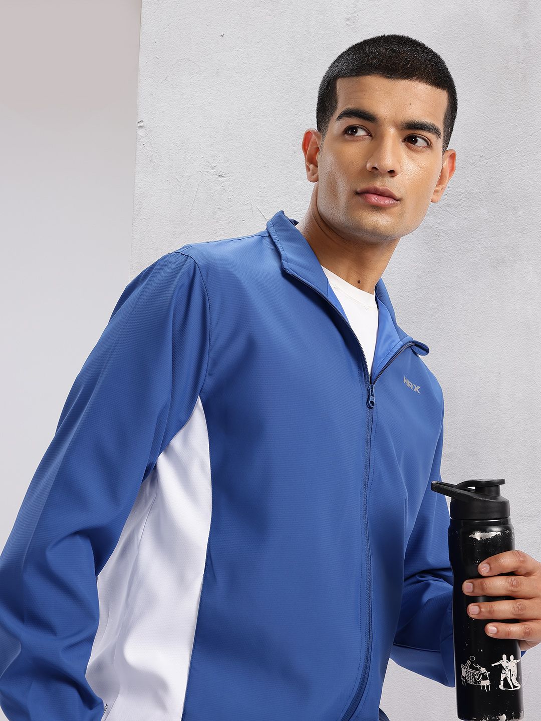 HRX by Hrithik Roshan Men Colourblocked Rapid-Dry Running Jacket