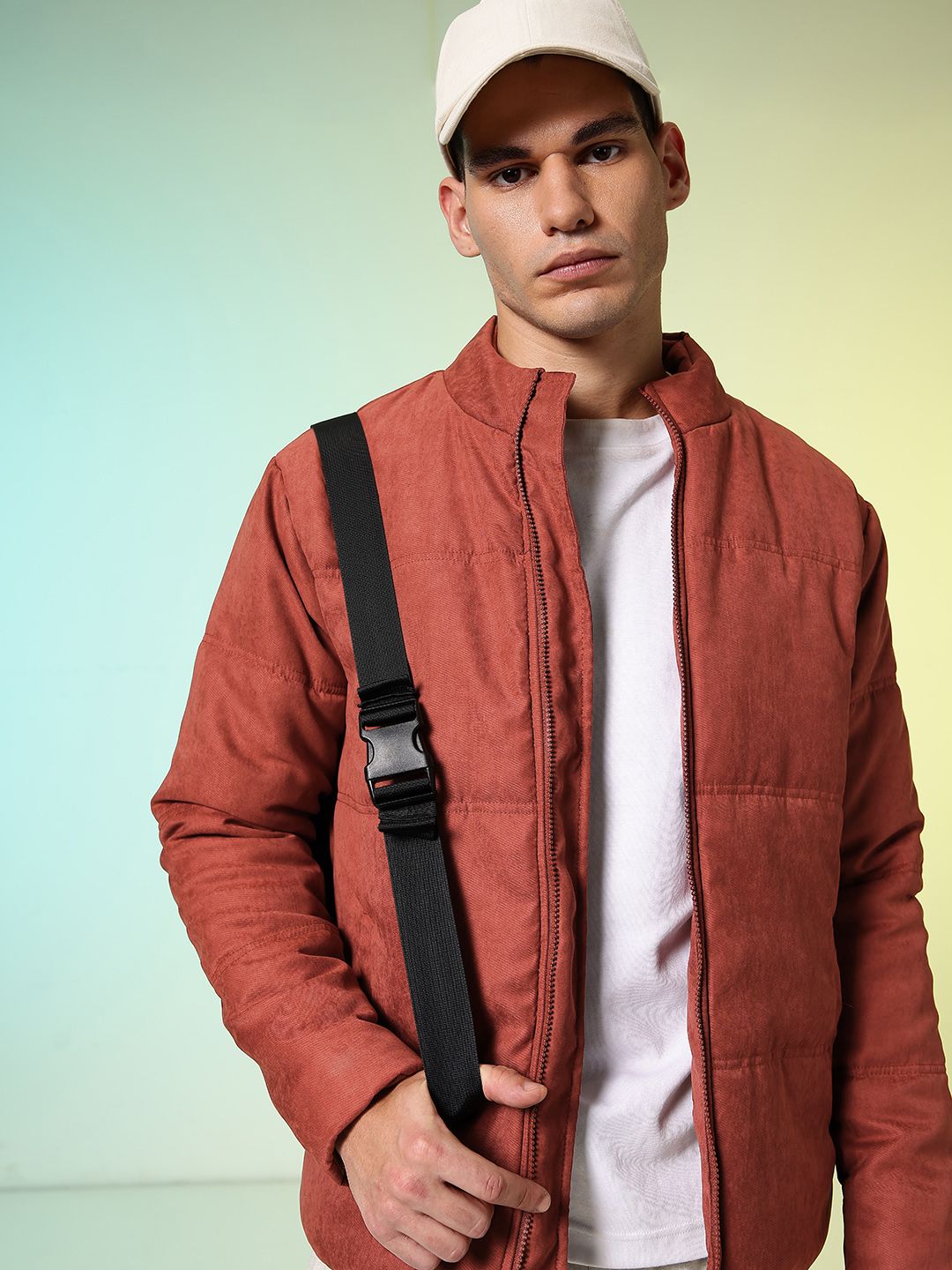 HRX by Hrithik Roshan Padded Mock Collar Jacket