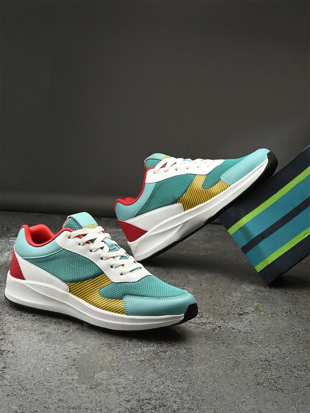 HRX by Hrithik Roshan Men Mesh Running Non-Marking Shoes