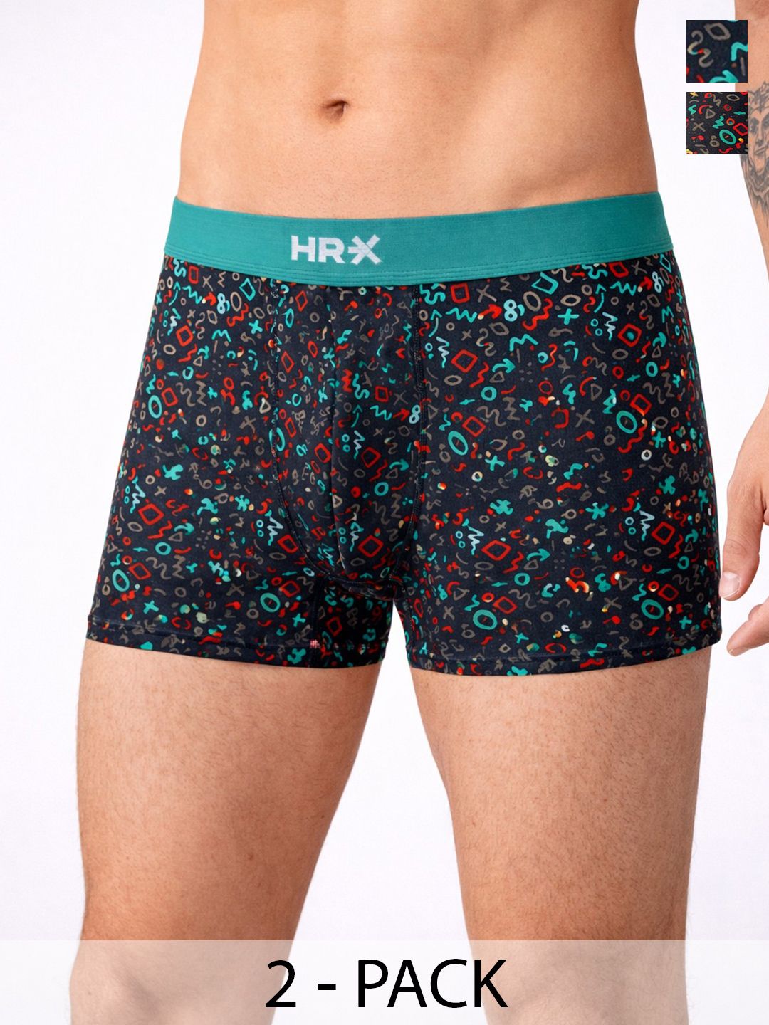 HRX by Hrithik Roshan Men Printed IntelliSoft Air Max Trunks