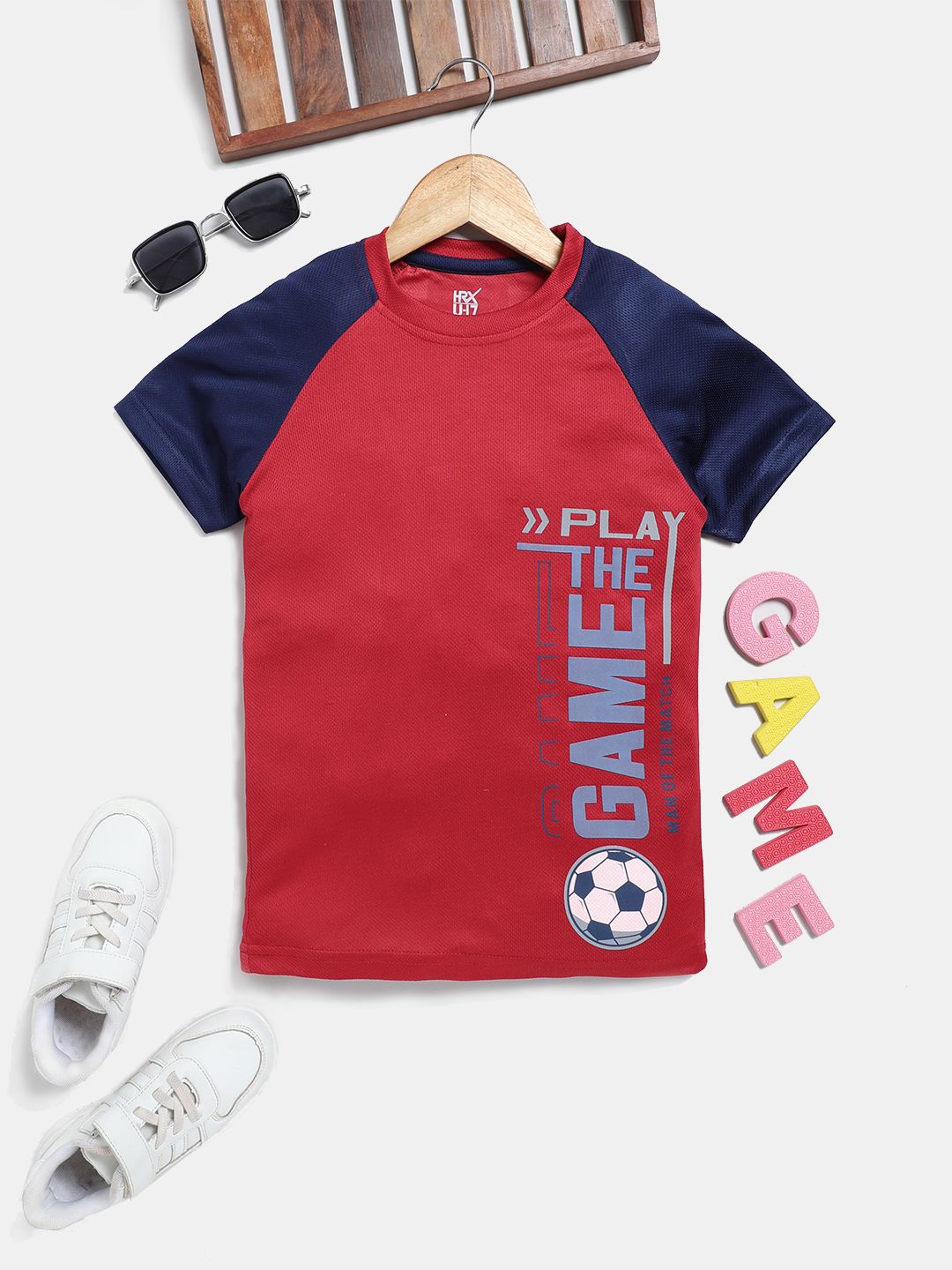HRX by Hrithik Roshan HRX by Hrithik Roshan Boys Typography Printed T-shirt