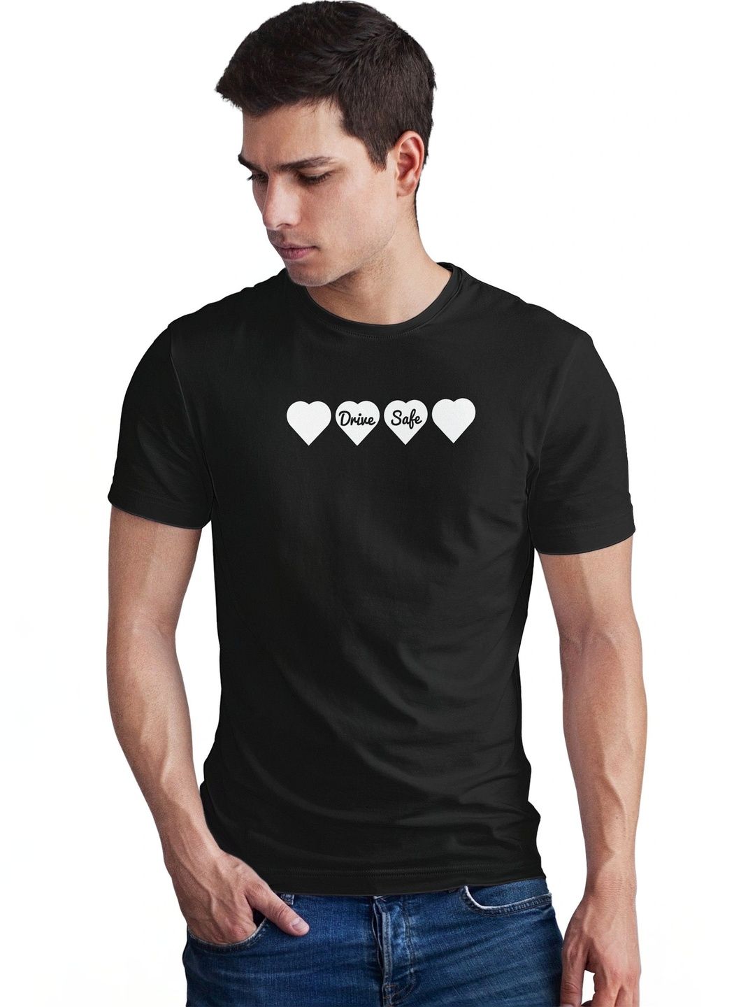Seekbuylove Men Typography Printed Bio Finish T-shirt