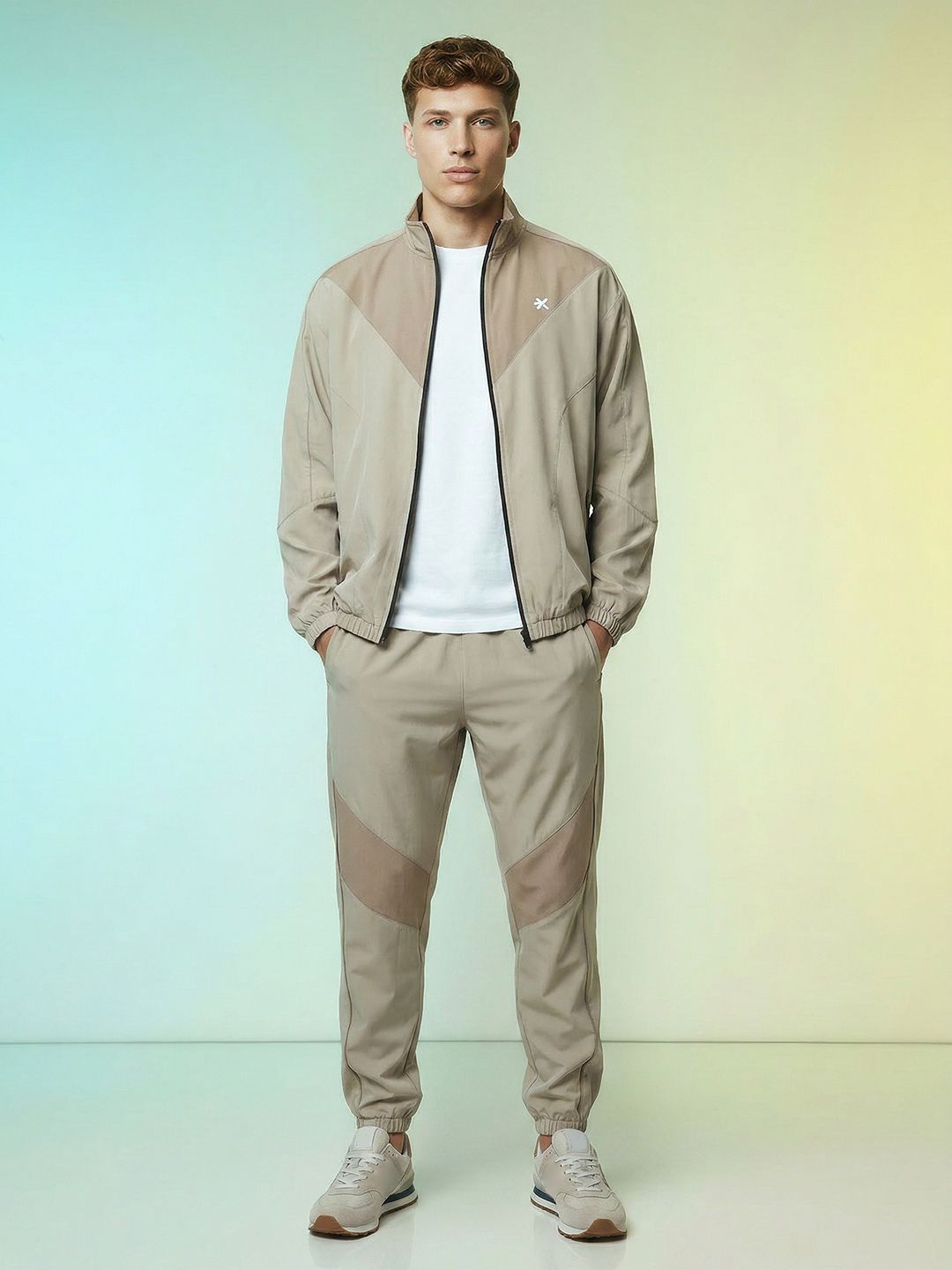 HRX by Hrithik Roshan Mock Collar Tracksuit