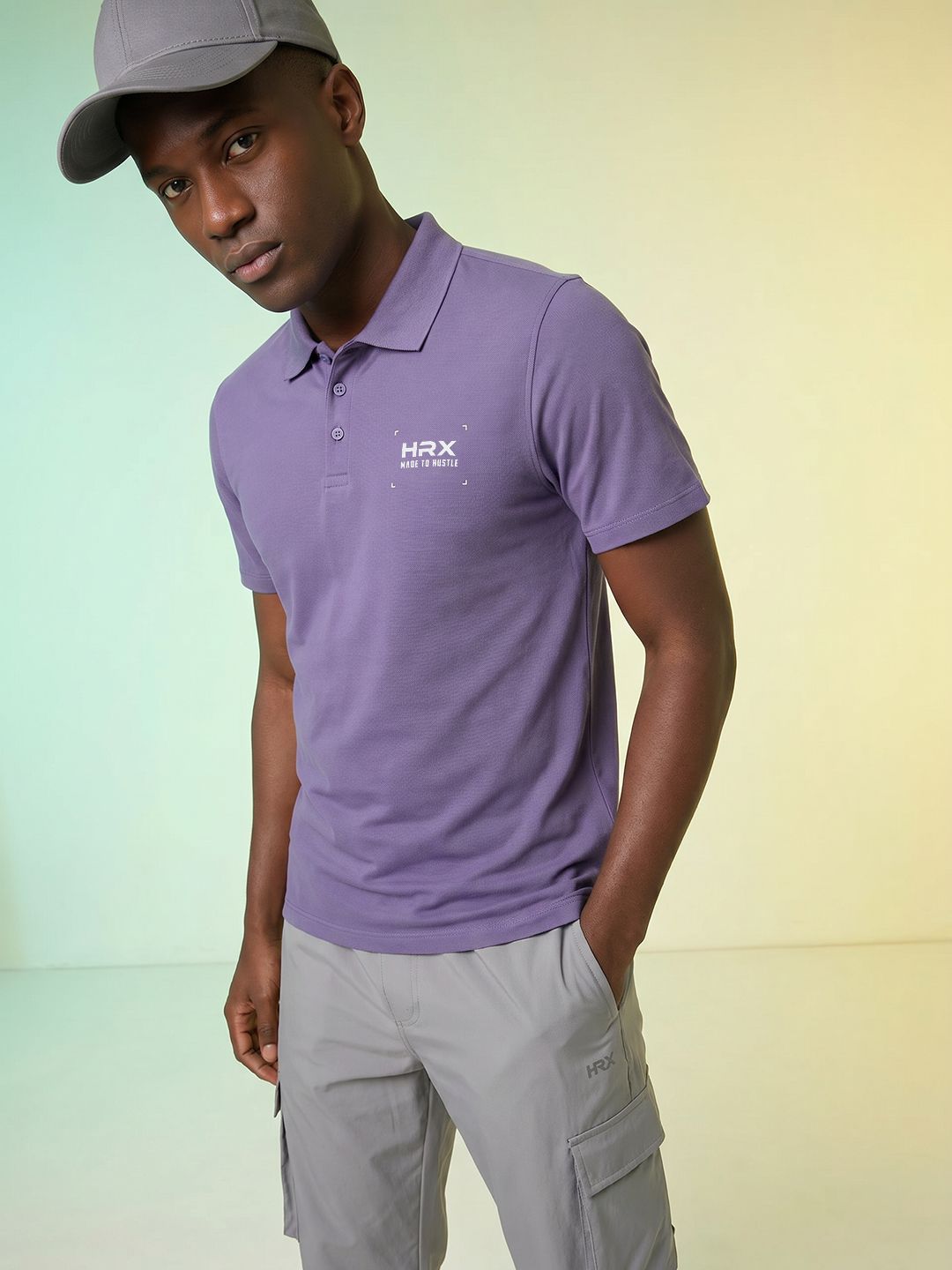 HRX by Hrithik Roshan Polo Collar T-shirt