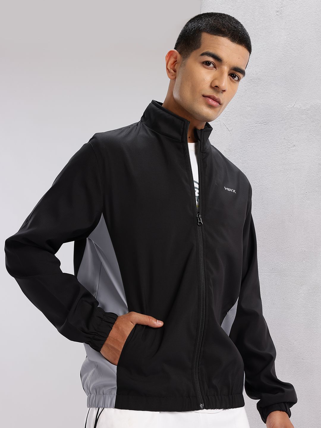 HRX by Hrithik Roshan Men Colourblocked Rapid-Dry Running Jacket