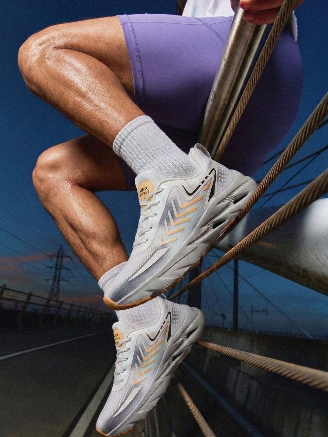 HRX by Hrithik Roshan Men Mesh Running Non-Marking Shoes