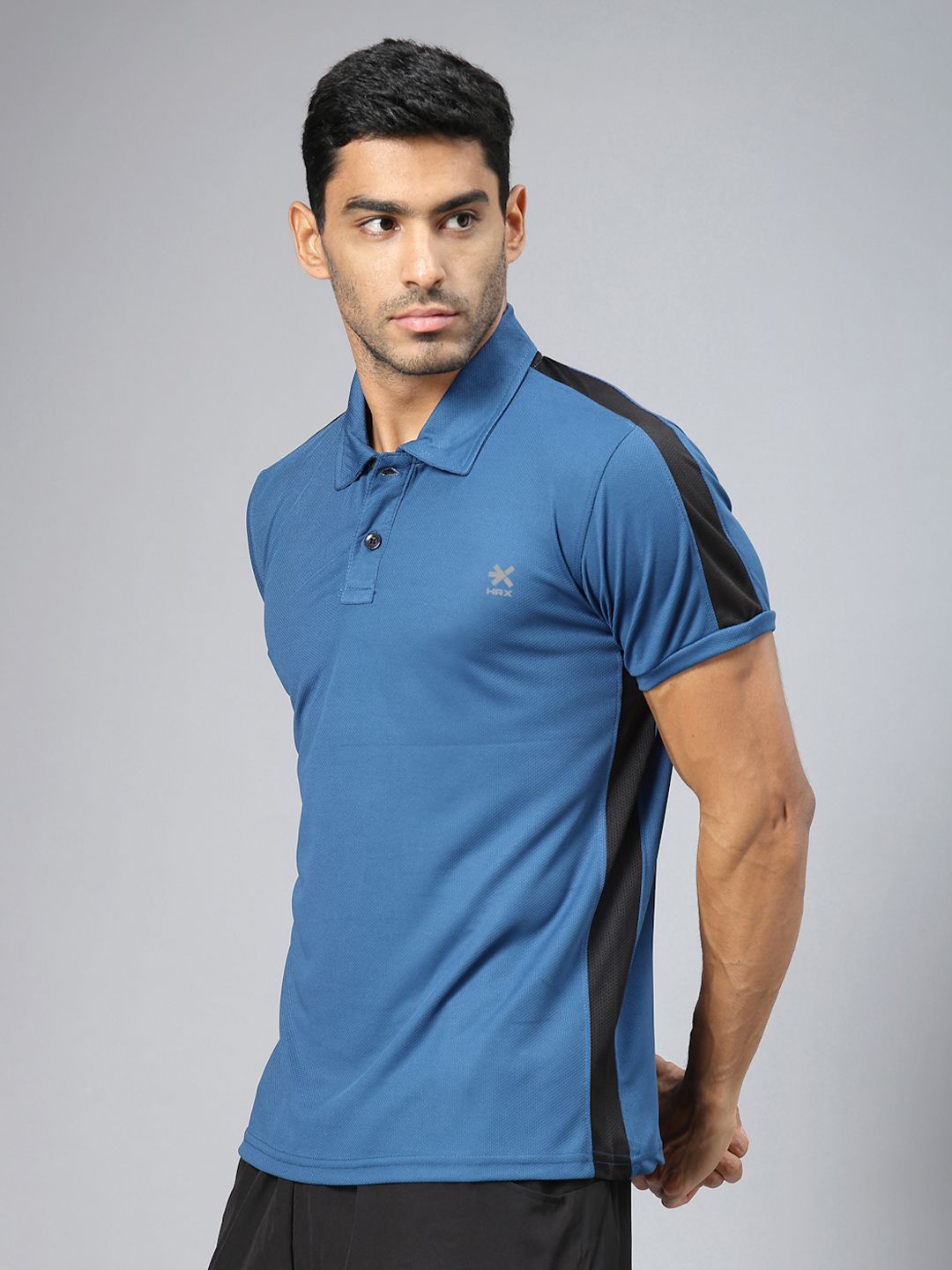 HRX by Hrithik Roshan Men Solid Polo Collar T-shirt