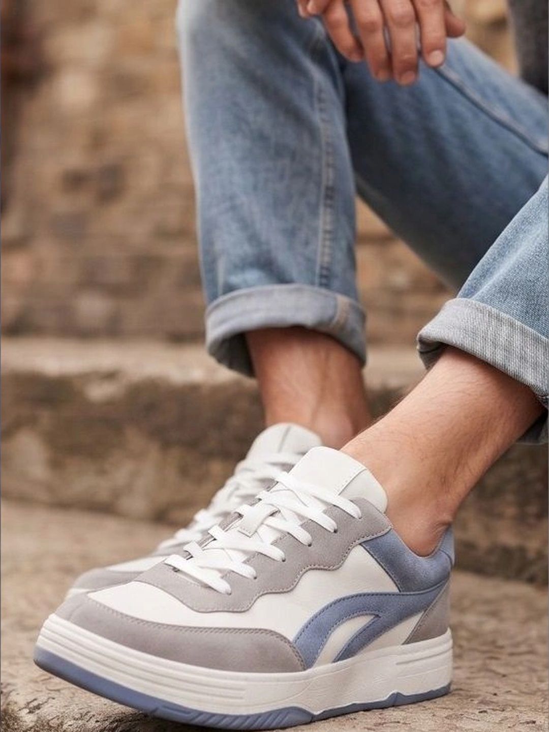JK Port Men Colourblocked Sneakers