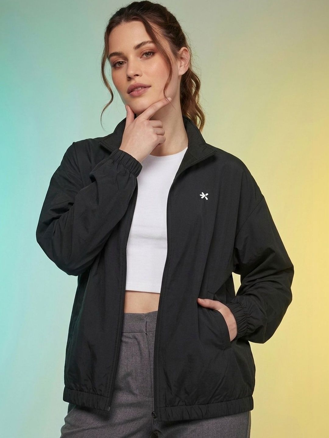 HRX by Hrithik Roshan HRX by Hrithik Roshan Women Windcheater Outdoor Sporty Jacket