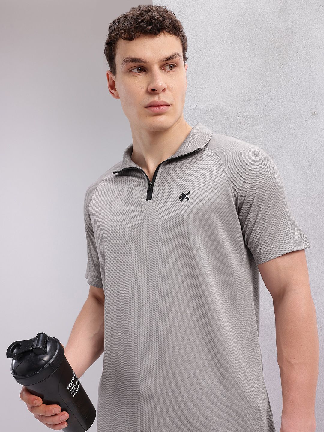 HRX by Hrithik Roshan Polo Collar Rapid-Dry Running T-shirt