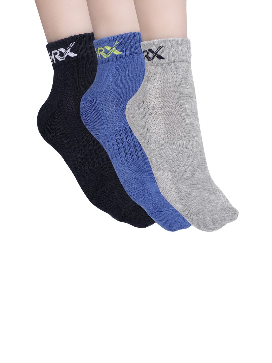 HRX by Hrithik Roshan Men Quarter length Pack of 3 Socks