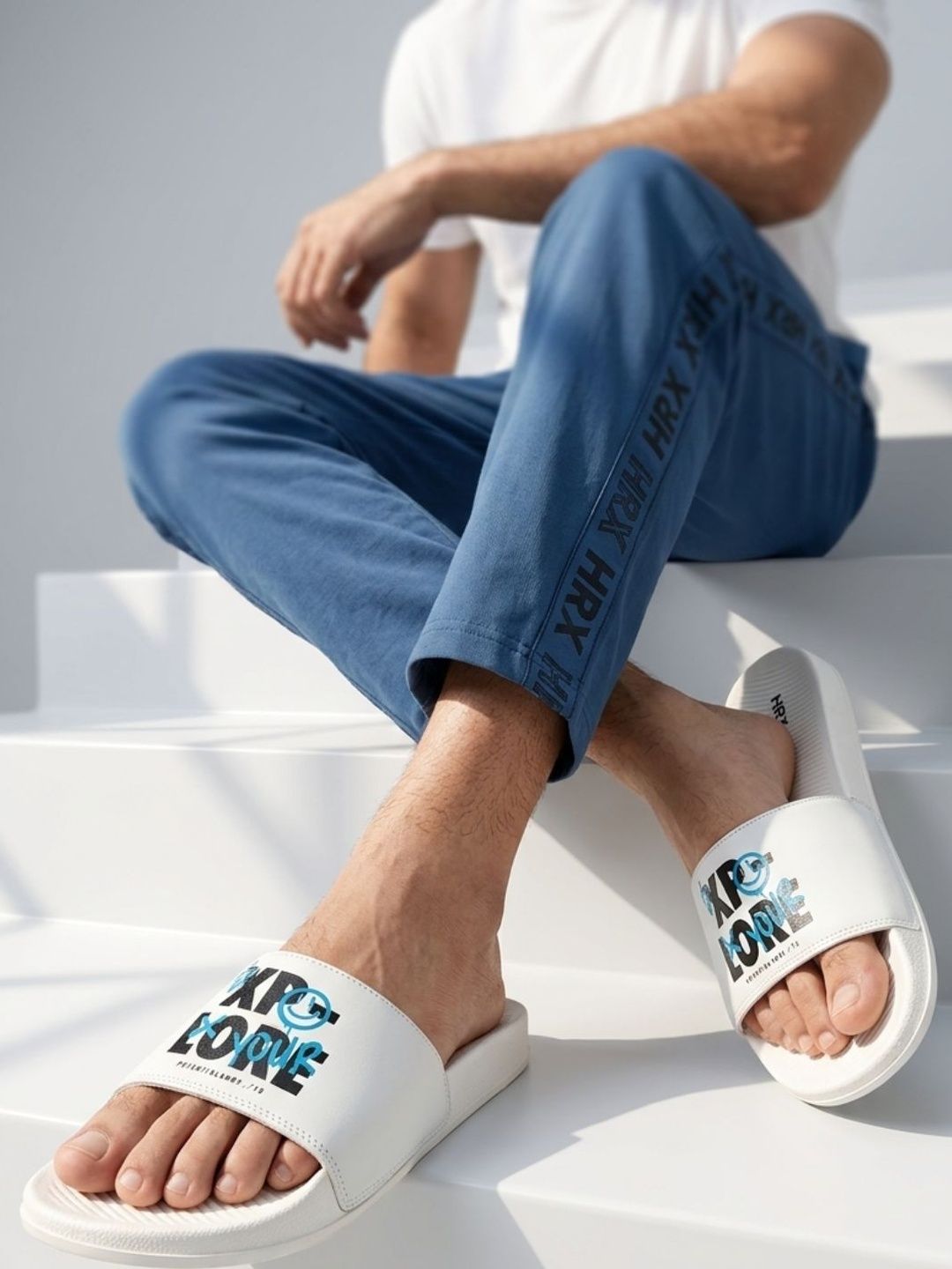 HRX by Hrithik Roshan Men Printed Sliders