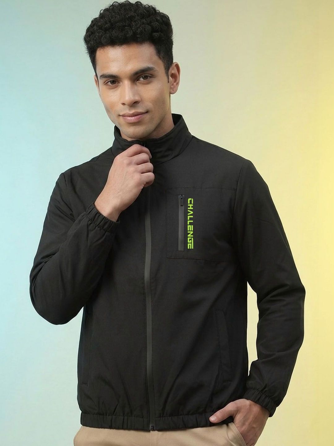 HRX by Hrithik Roshan Men Typography Lightweight Training or Gym Sporty Jacket