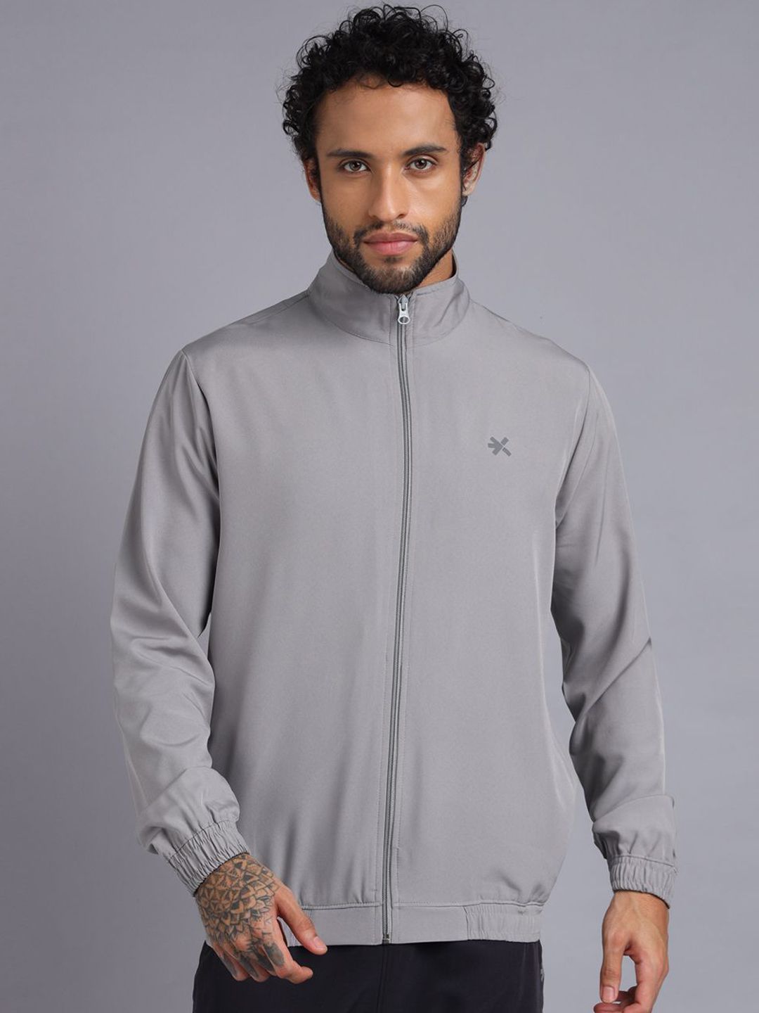 HRX by Hrithik Roshan Men Lightweight Sporty Jacket with Embroidered