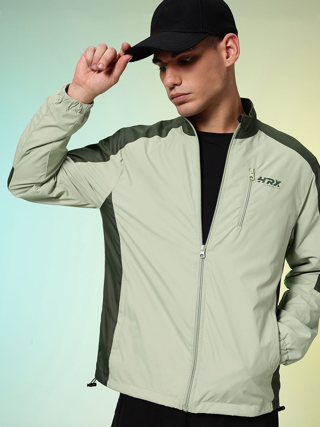 HRX by Hrithik Roshan Colourblocked Rapid-Dry Outdoor Sporty Jacket
