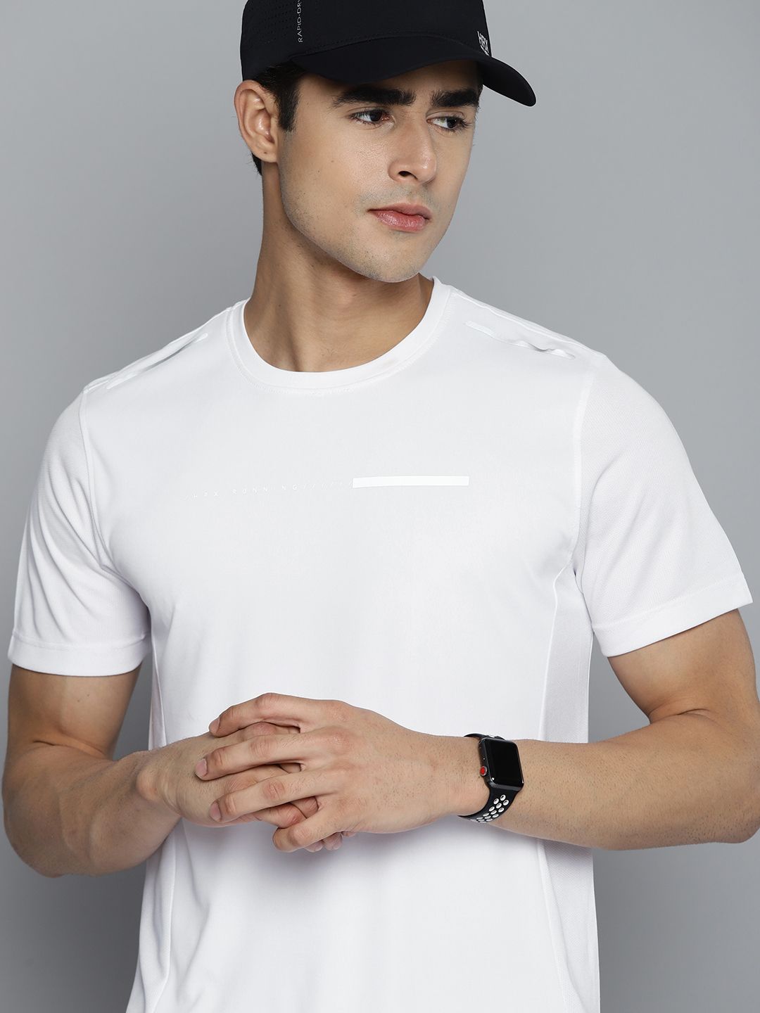 Men T-shirt HRX by Hrithik Roshan Men White T-shirt