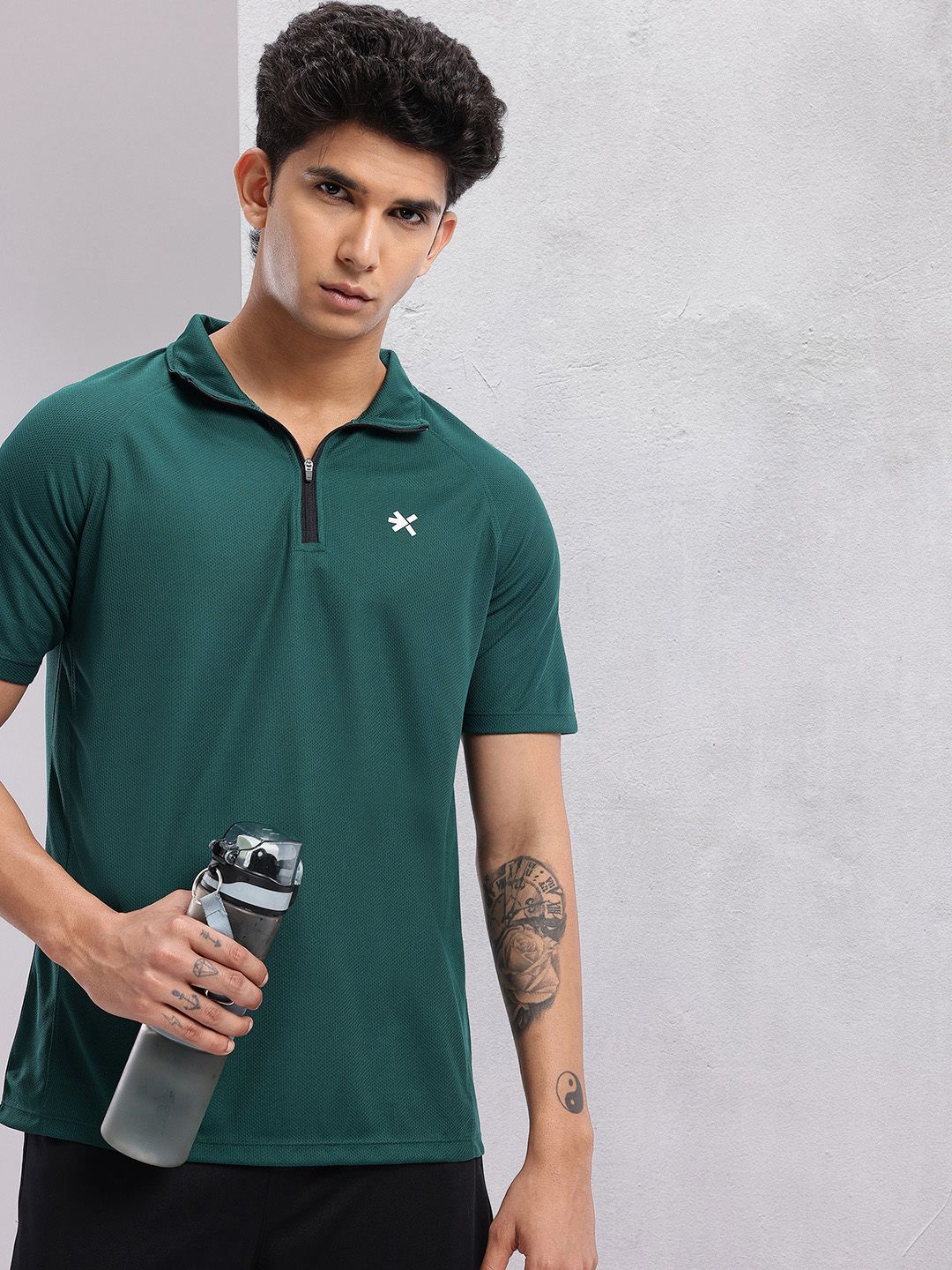 HRX by Hrithik Roshan Men Polo Collar Rapid-Dry Running T-shirt