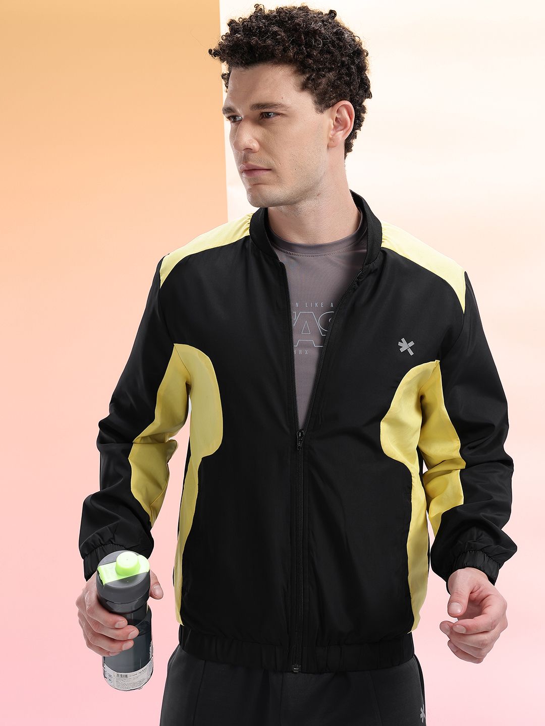 HRX by Hrithik Roshan Men Colourblocked Running Bomber Jacket