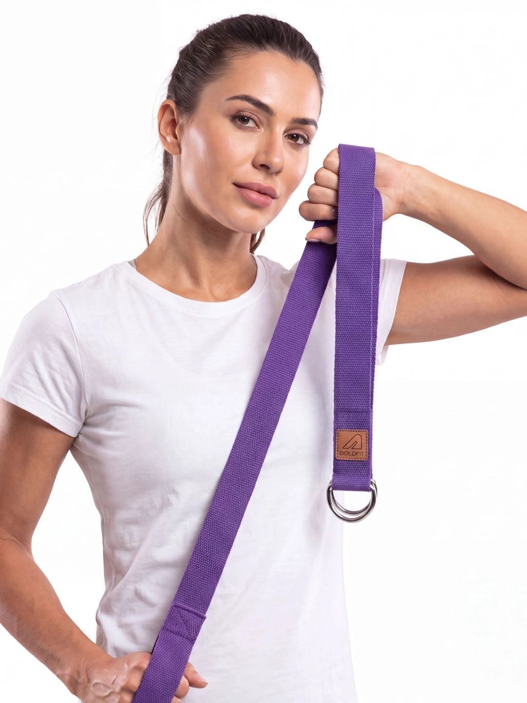 BOLDFIT BOLDFIT Purple Solid Stretching Yoga Belt