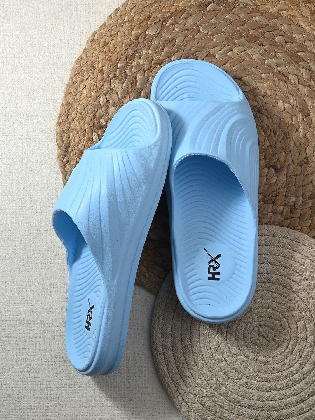 HRX by Hrithik Roshan Men Printed Rubber Sliders