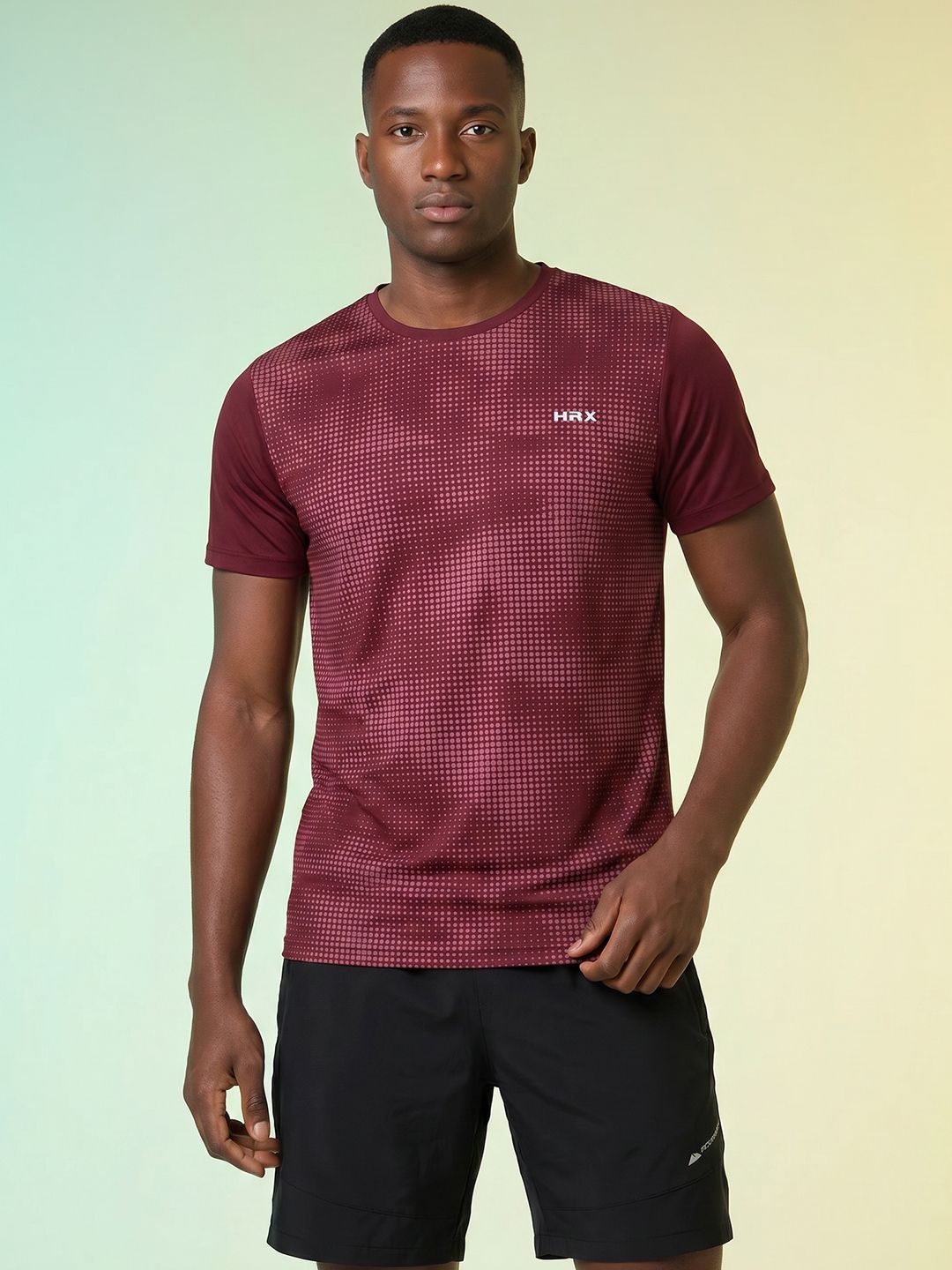 HRX by Hrithik Roshan Printed Rapid-Dry Training T-shirt