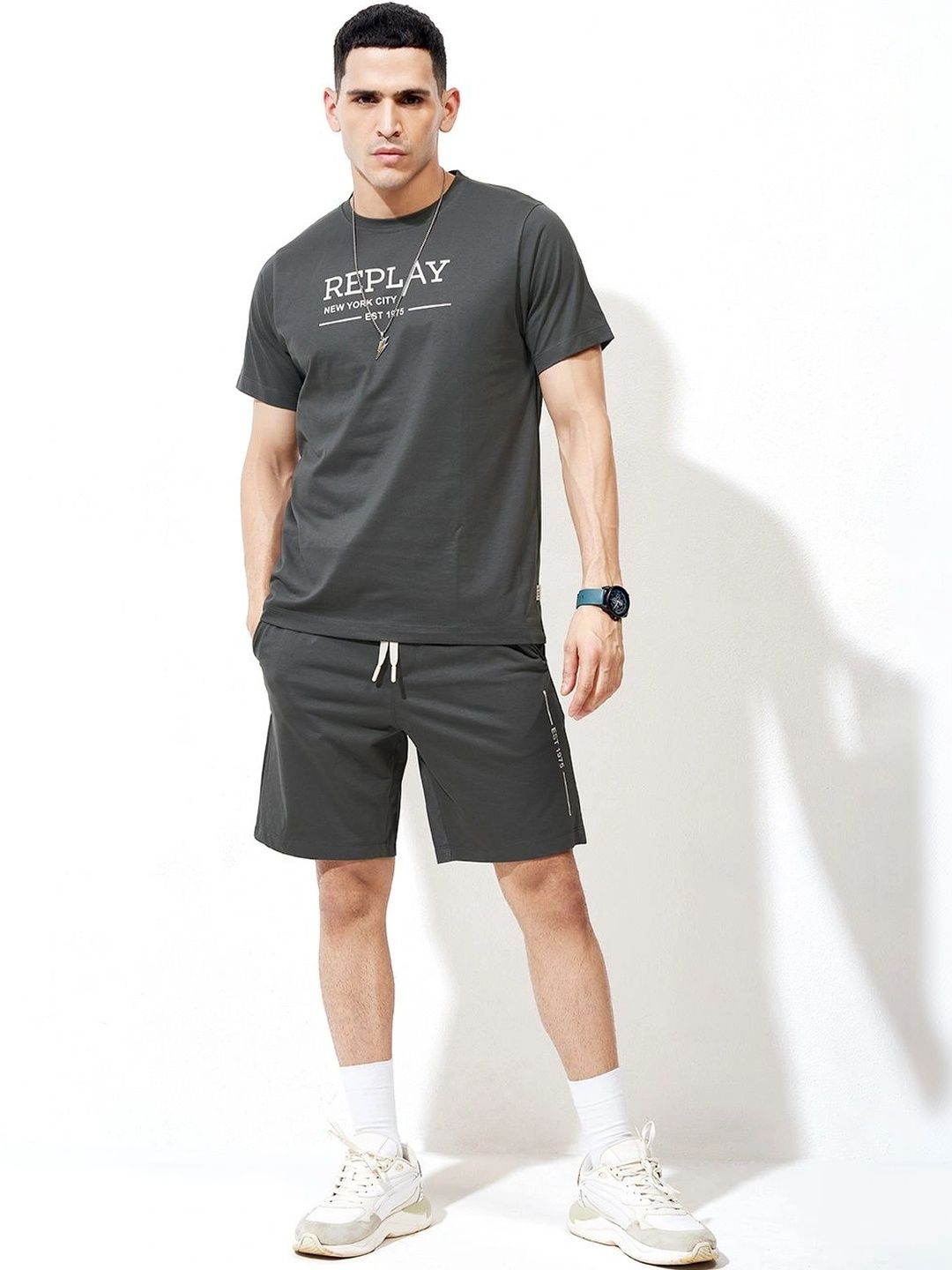 WEET WEET Cotton Printed T-shirt with Shorts