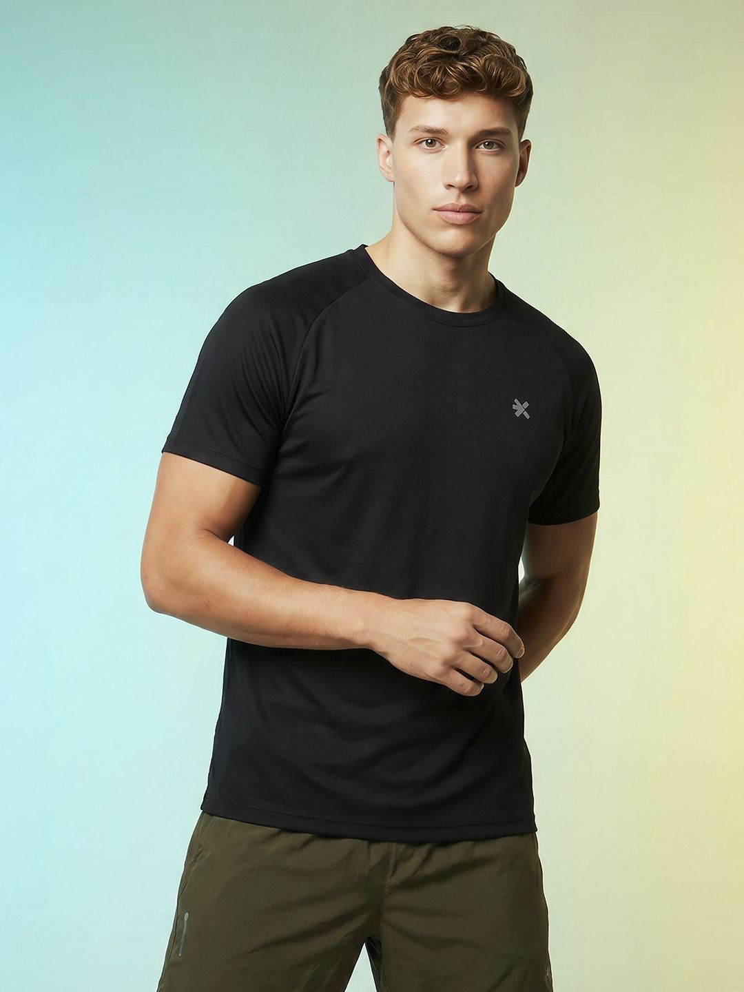 HRX by Hrithik Roshan Raglan Sleeves Rapid-Dry Running T-shirt