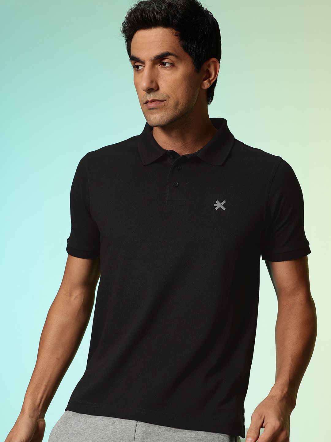 HRX by Hrithik Roshan Men Solid Polo Collar T-shirt