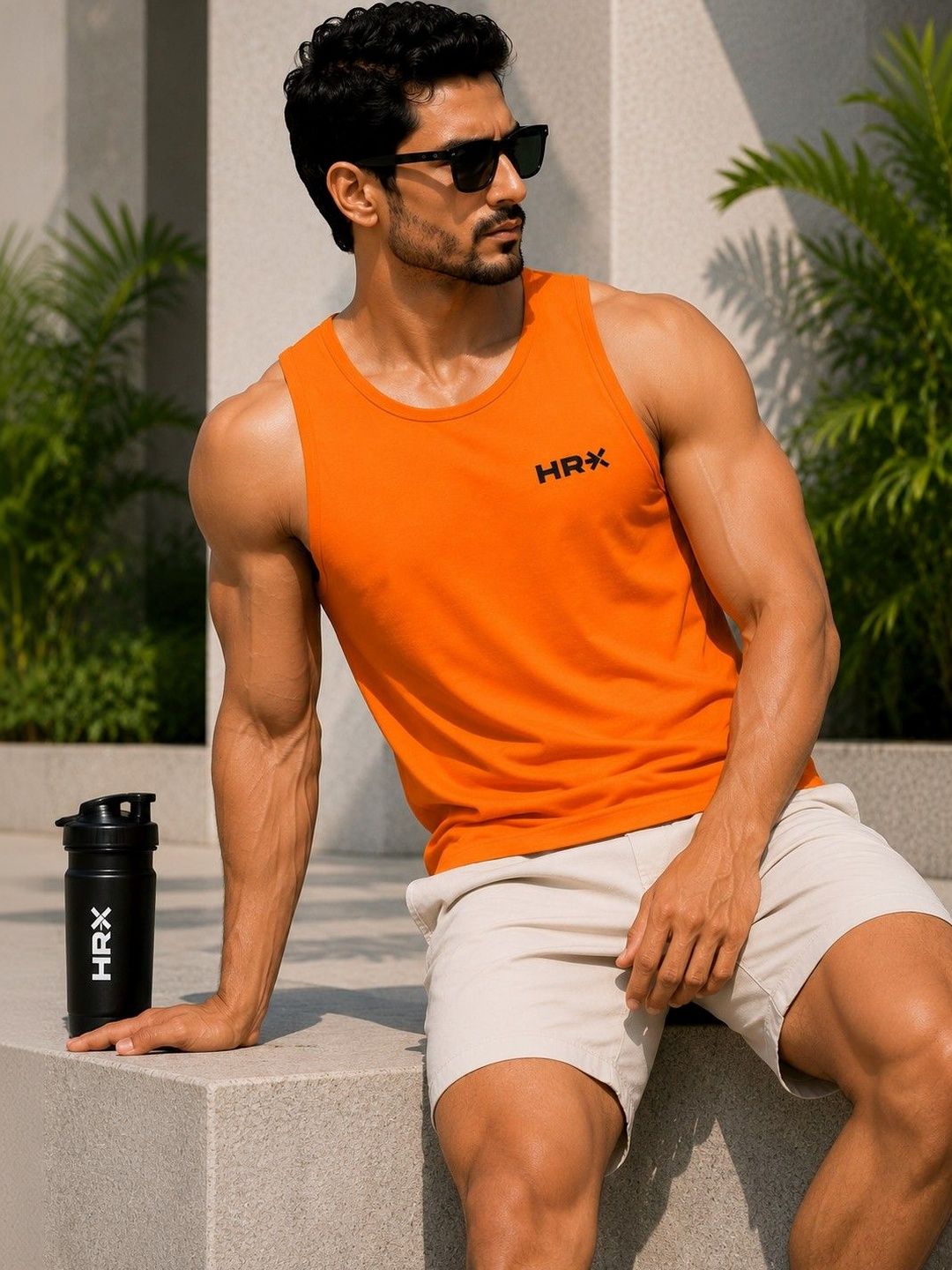 HRX by Hrithik Roshan Round Neck Bamboo Gym Vest