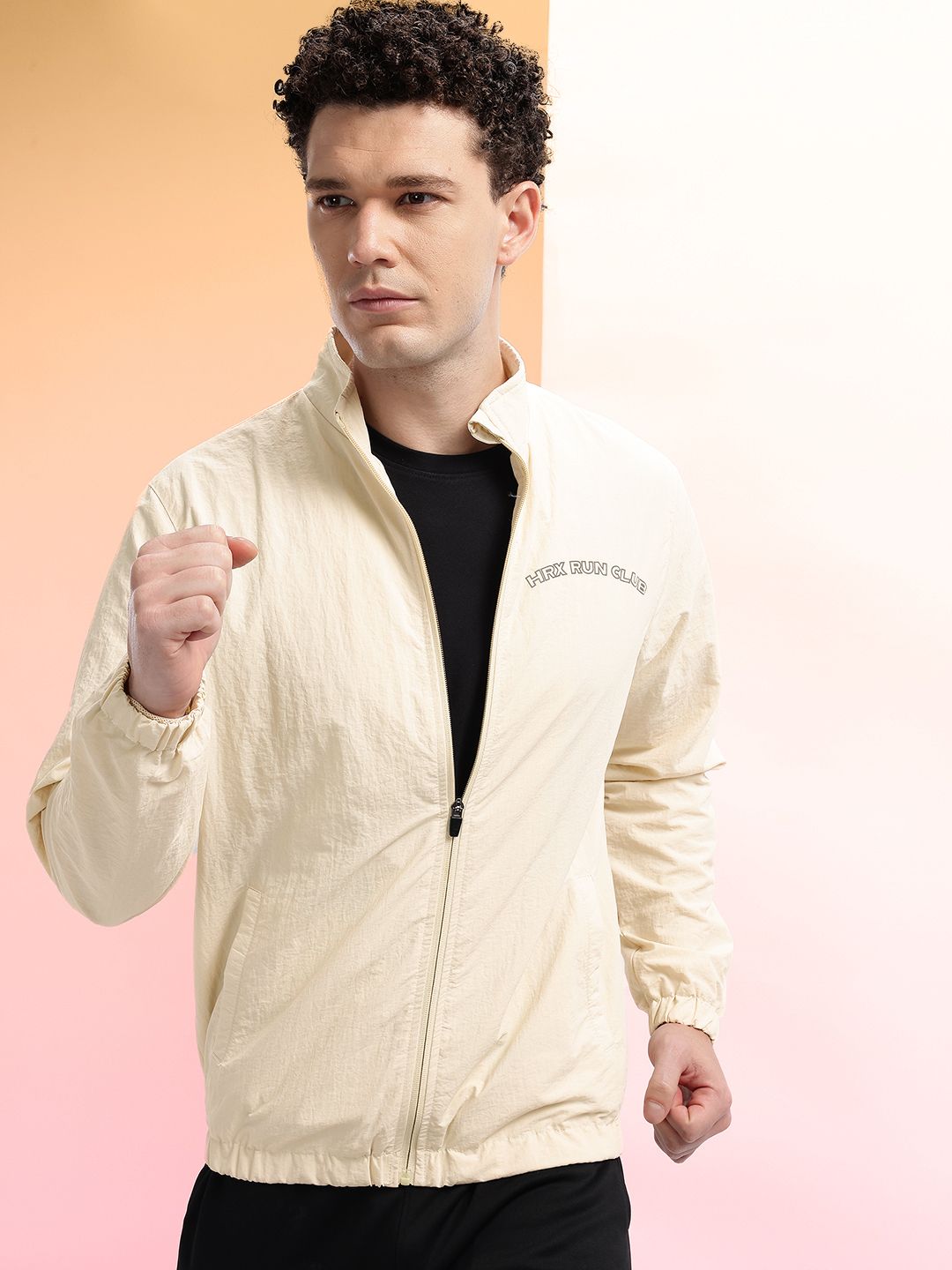 HRX by Hrithik Roshan Men Typography Detail Running Jacket