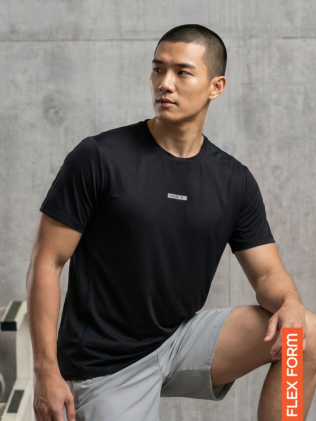 HRX by Hrithik Roshan Brand Logo Printed Rapid-Dry HWEAR Training T-Shirt