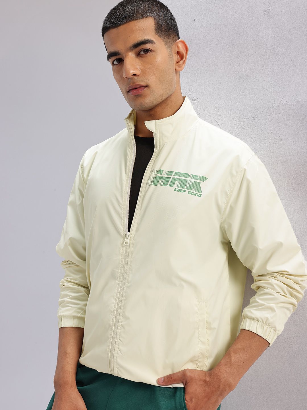 HRX by Hrithik Roshan Brand Logo Print Lifestyle Jacket