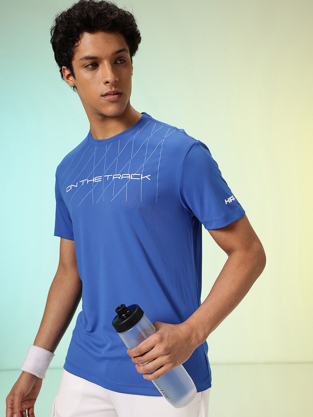 HRX by Hrithik Roshan Typography Printed Rapid dry Running T-shirt