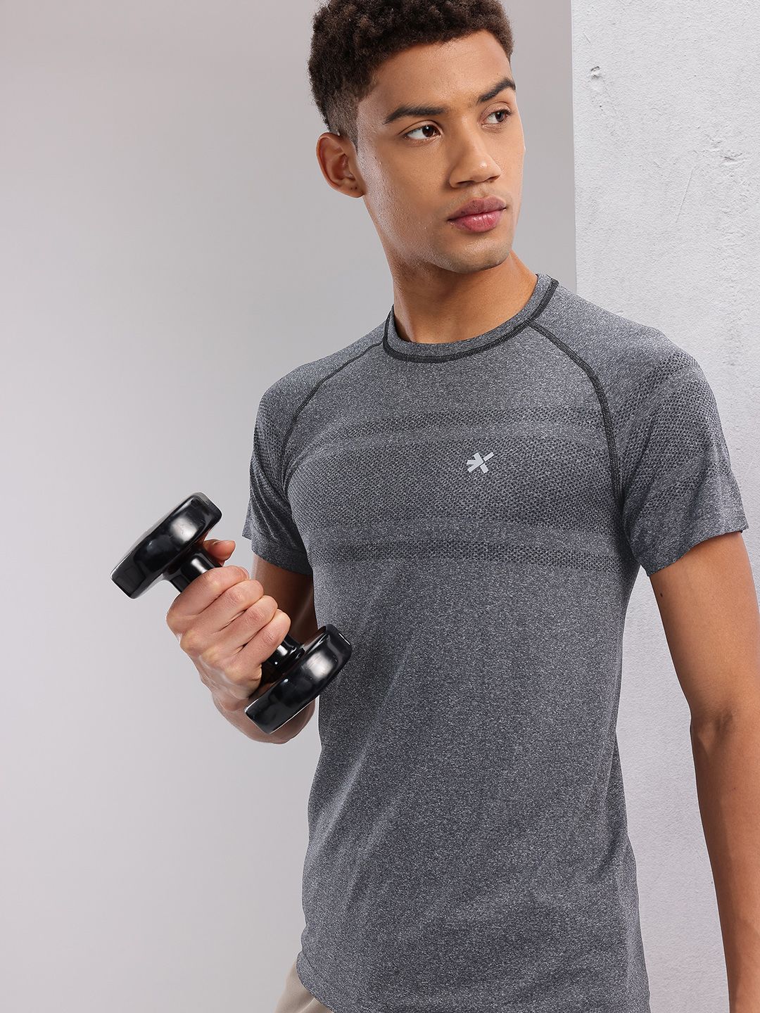HRX by Hrithik Roshan Men Self Design Rapid-Dry Running T-shirt