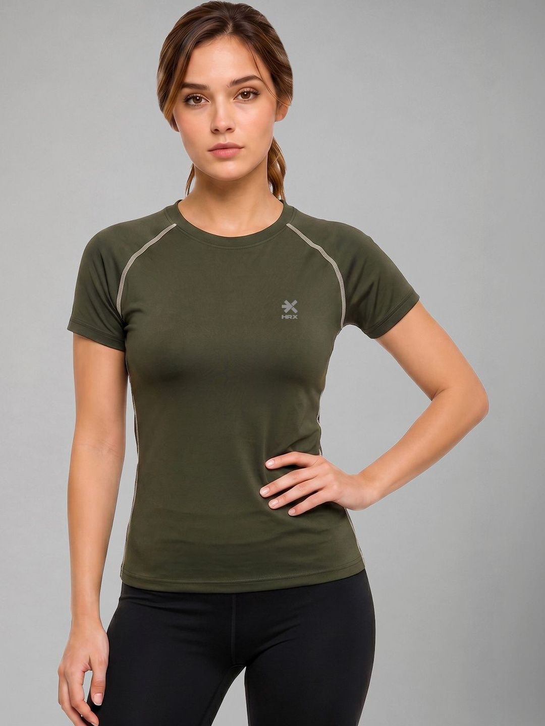 HRX by Hrithik Roshan HRX by Hrithik Roshan Women Brand Logo T-shirt