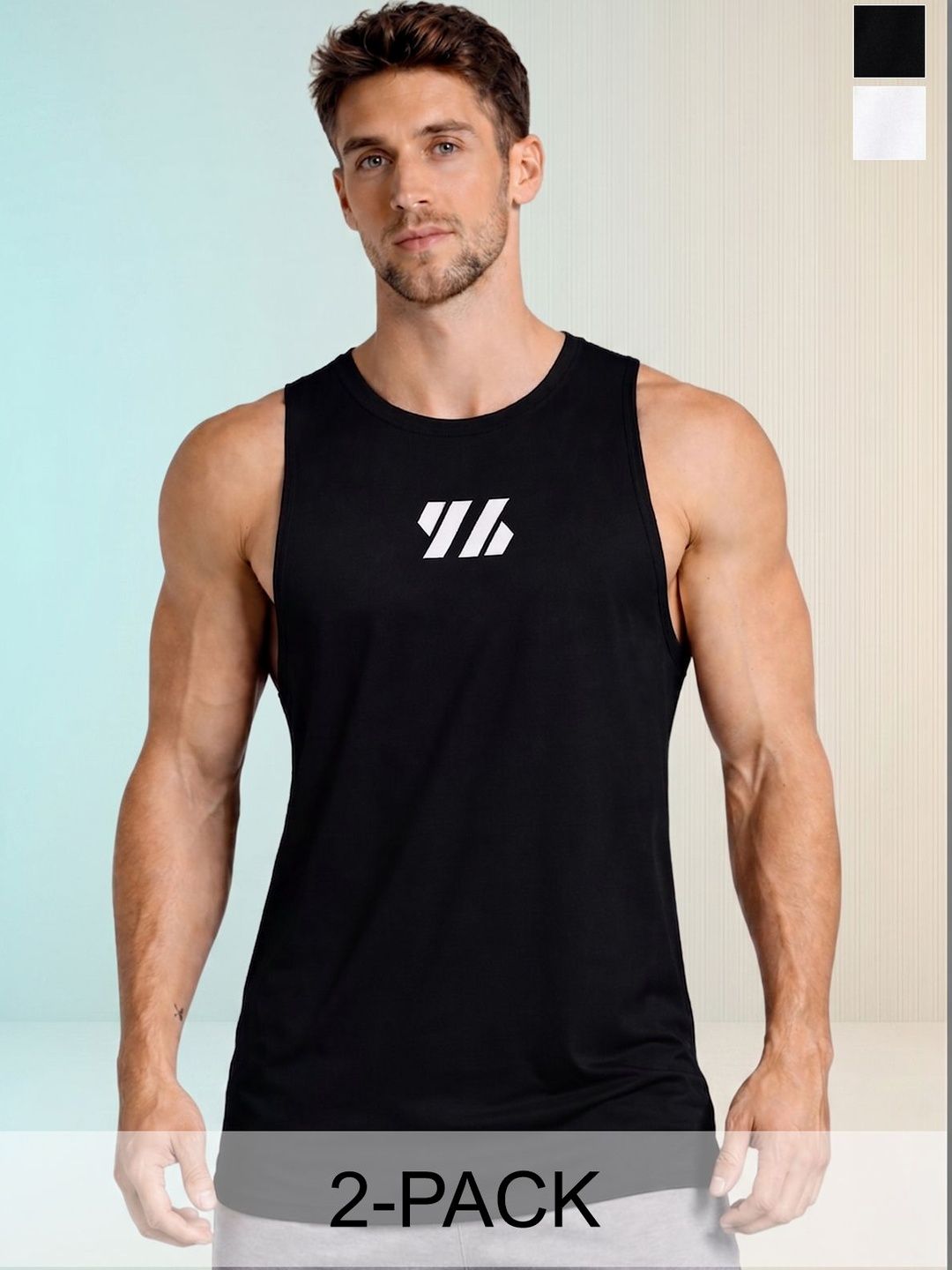 HRX by Hrithik Roshan Pack of 2 Gym Vest